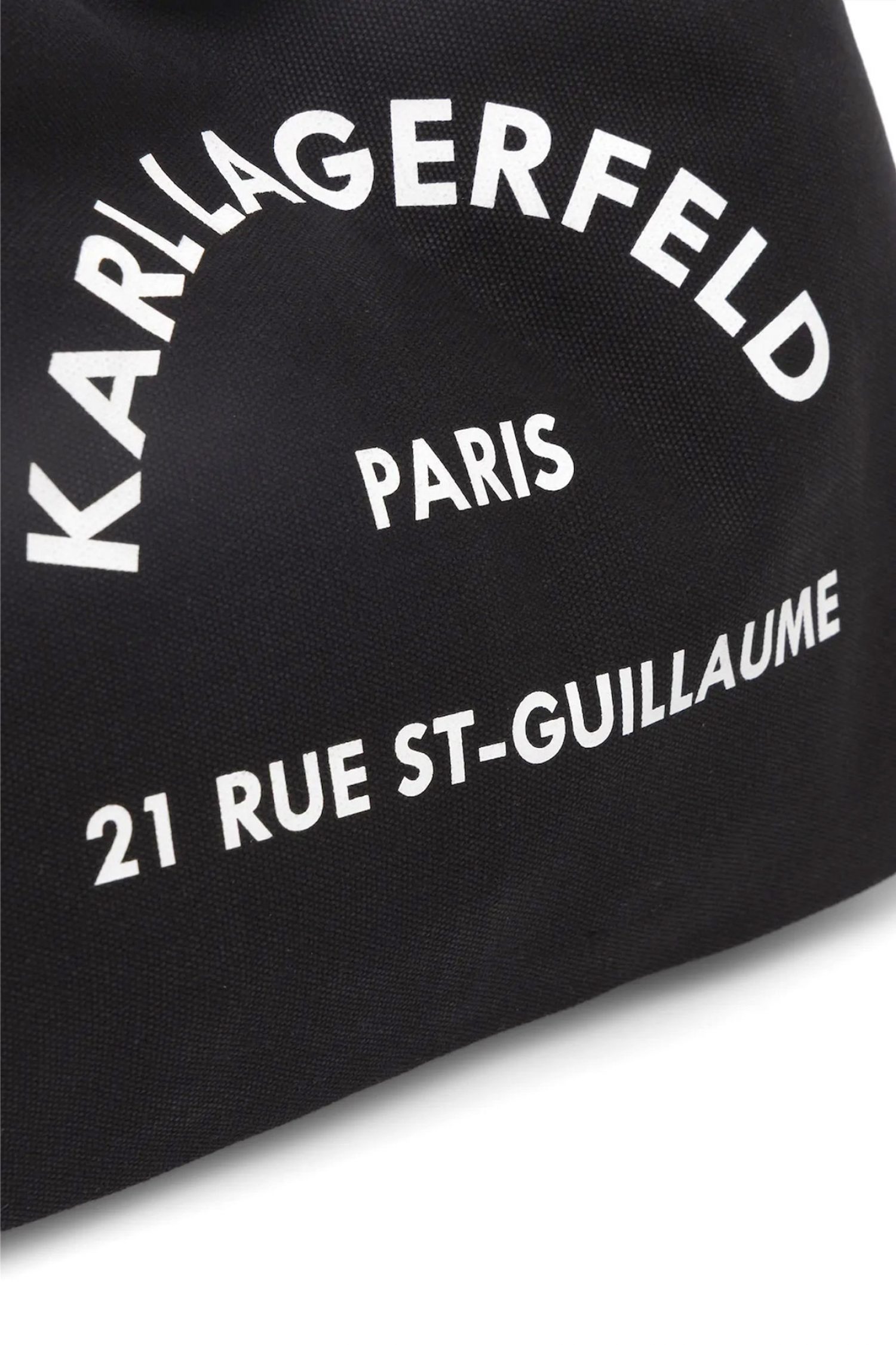 KARL LAGERFELD ΤΣΑΝΤΑ ΩΜΟΥ K/RSG SLING HOBO BAG LOGO ΜΑΥΡΟ
