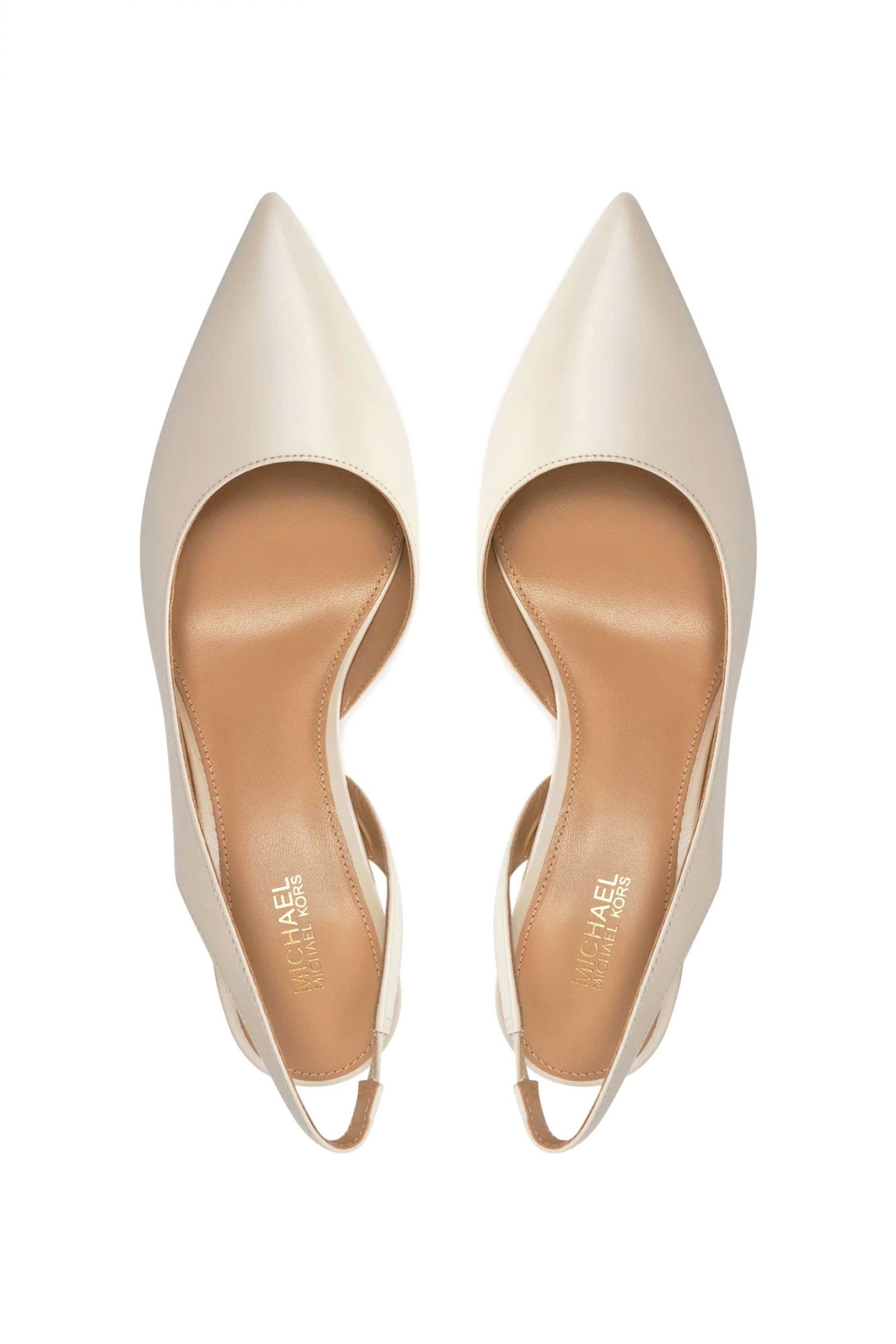 MICHAEL KORS ΠΑΠΟΥΤΣΙΑ ΠΕΔΙΛΑ MULES ALINA FLEX SLING PUMP ΚΡΕΜ φωτογραφία