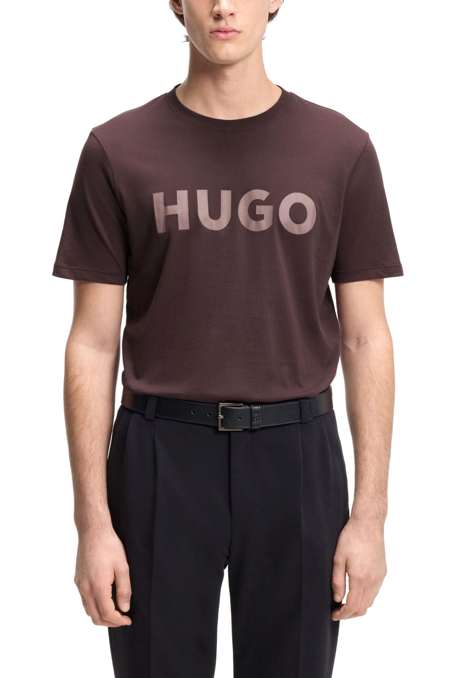 HUGO T-SHIRT DULIVIO LOGO ΜΩΒ