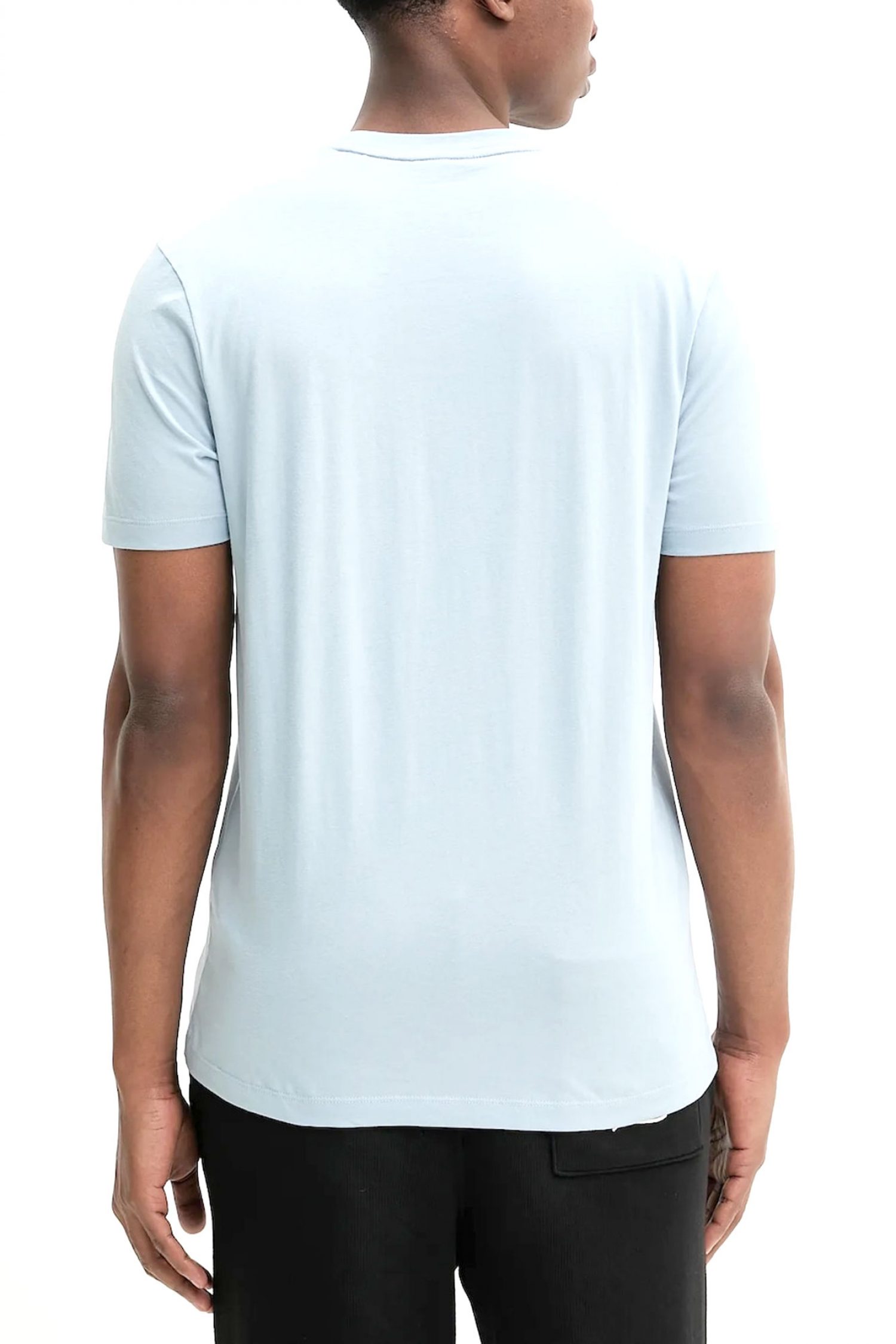 HUGO T-SHIRT DULIVIO LOGO ΣΙΕΛ