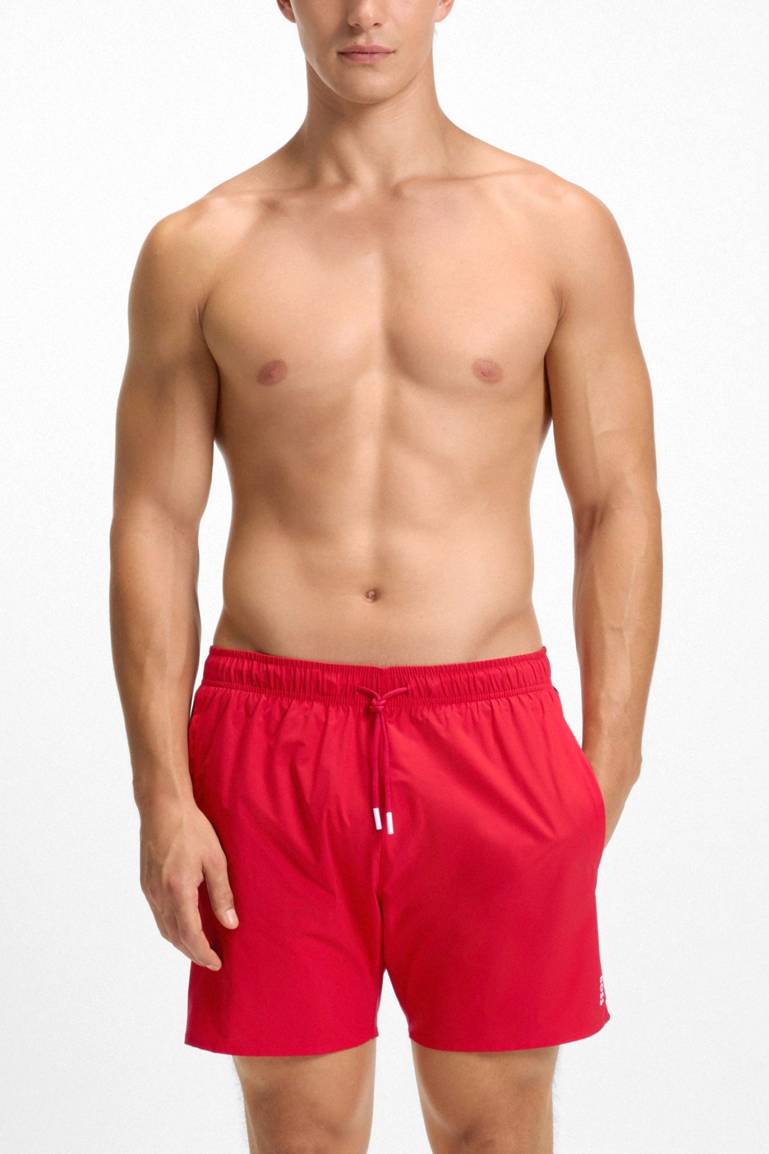 BOSS BEACHWEAR ΜΑΓΙΩ ICONIC ΚΟΚΚΙΝΟ