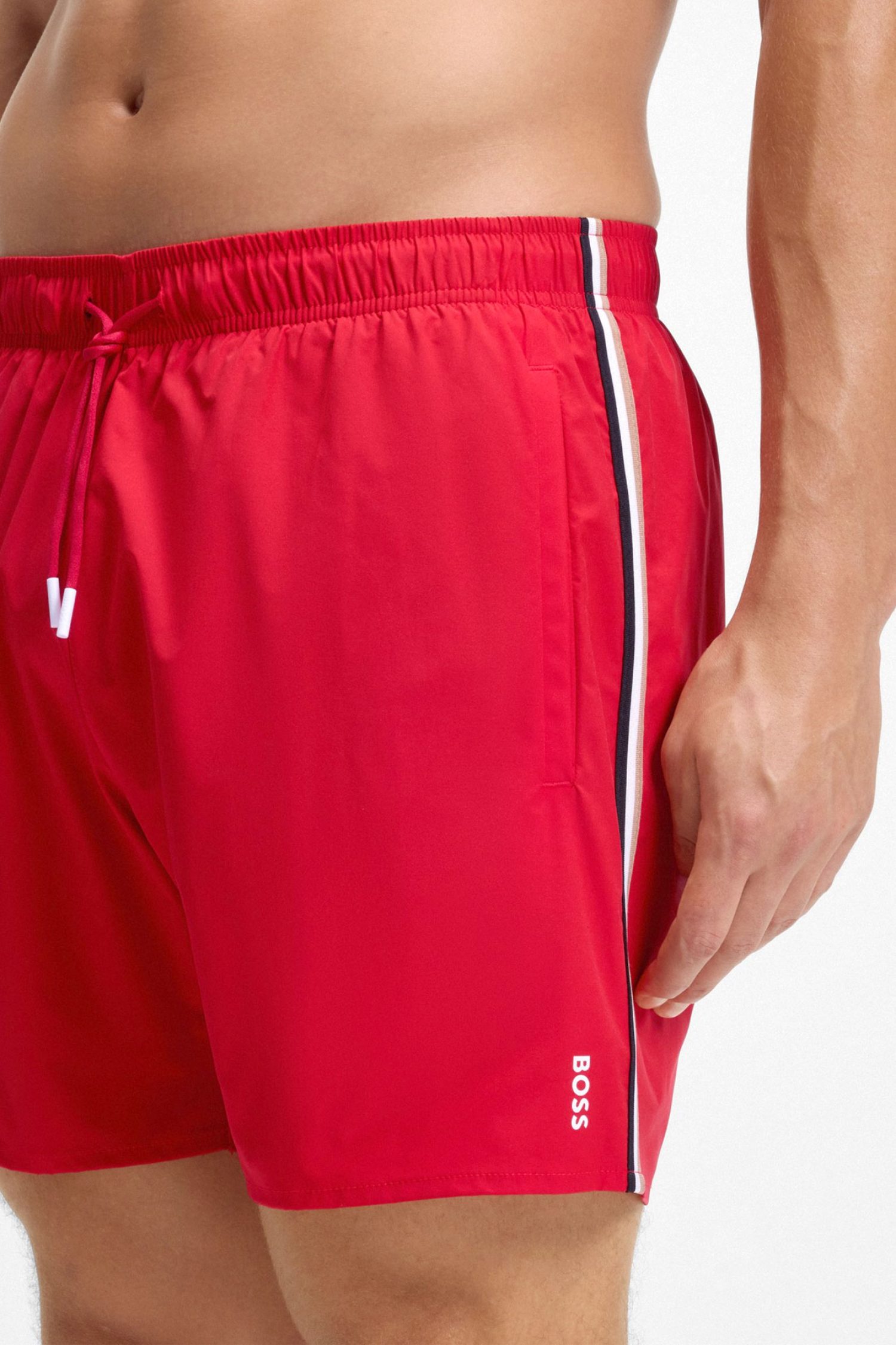 BOSS BEACHWEAR ΜΑΓΙΩ ICONIC ΚΟΚΚΙΝΟ