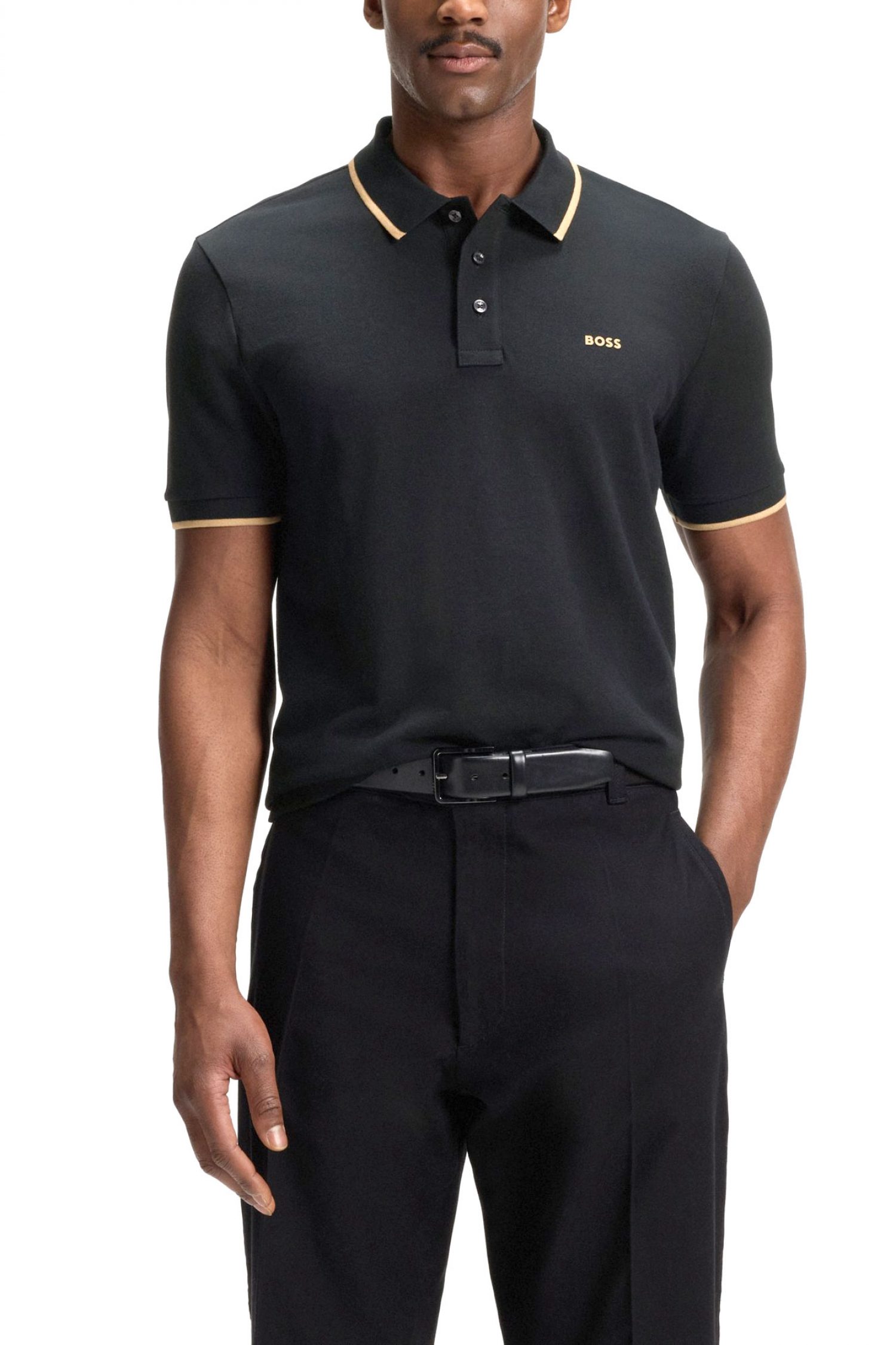 BOSS POLO PARLAY 190 ΜΑΥΡΟ