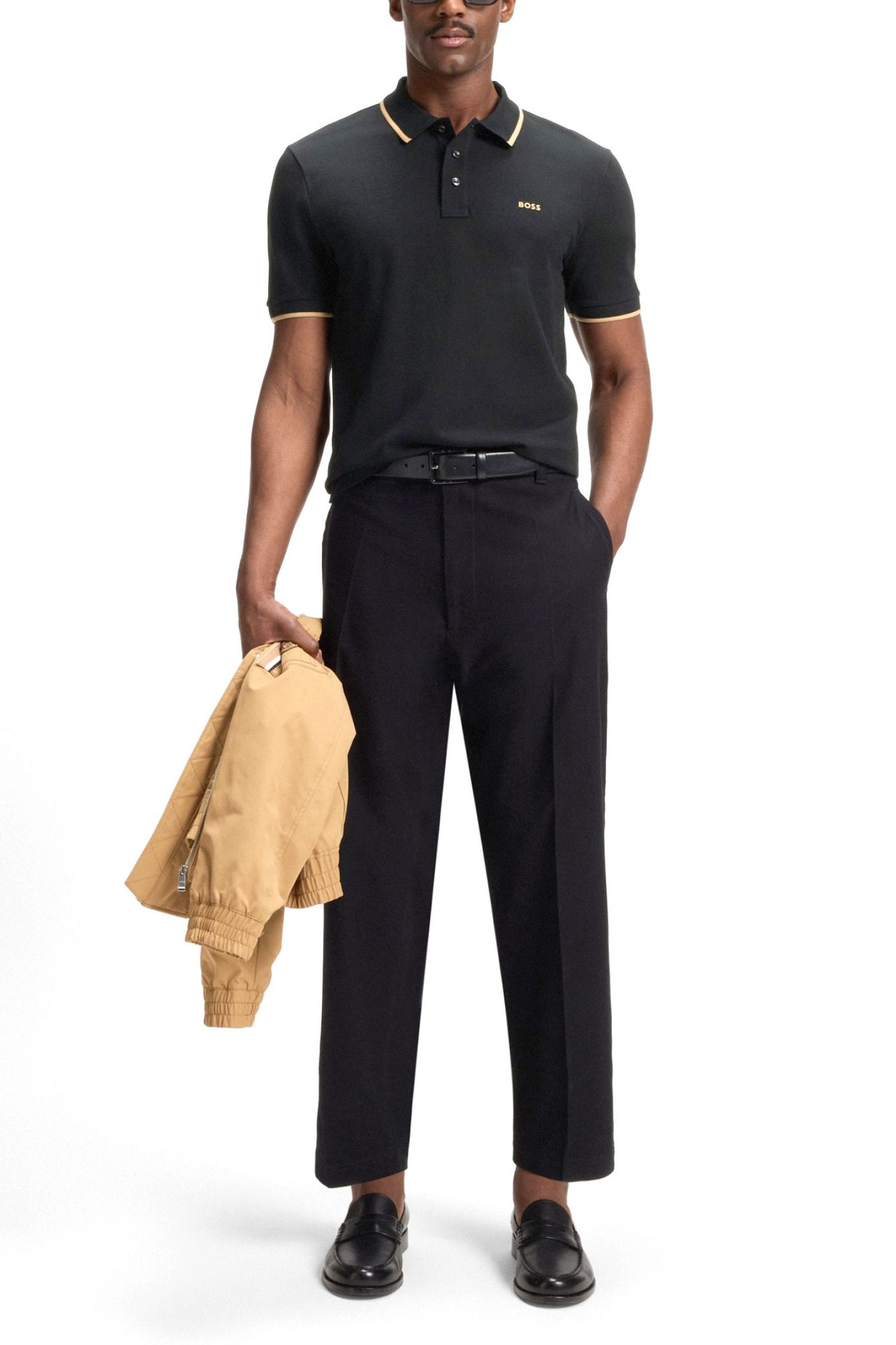 BOSS POLO PARLAY 190 ΜΑΥΡΟ