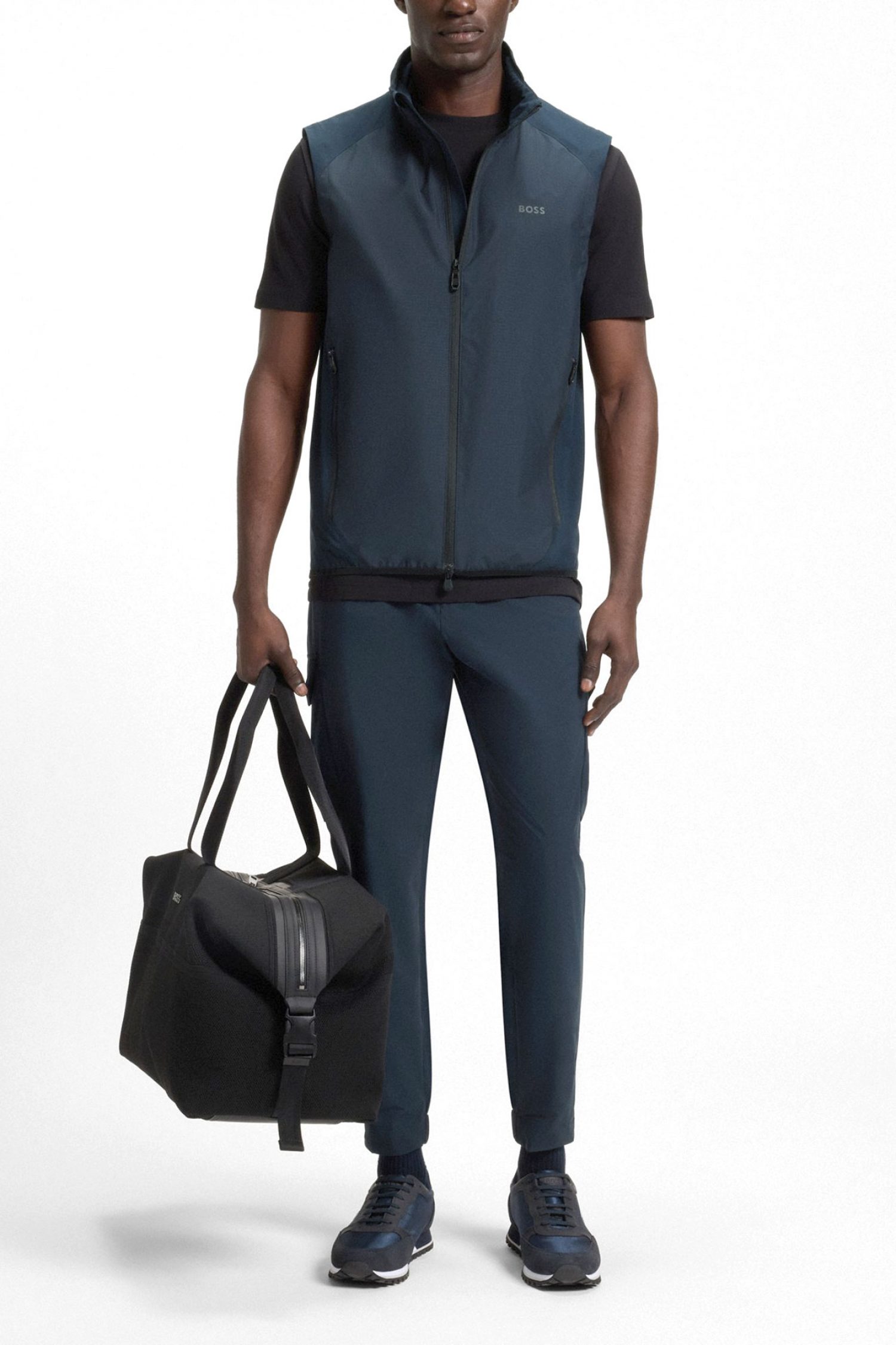 BOSS ATHLEISURE ΠΑΝΤΕΛΟΝΙ CARGO T_URBANEX-CARGOLIGHT ΜΠΛΕ φωτογραφία