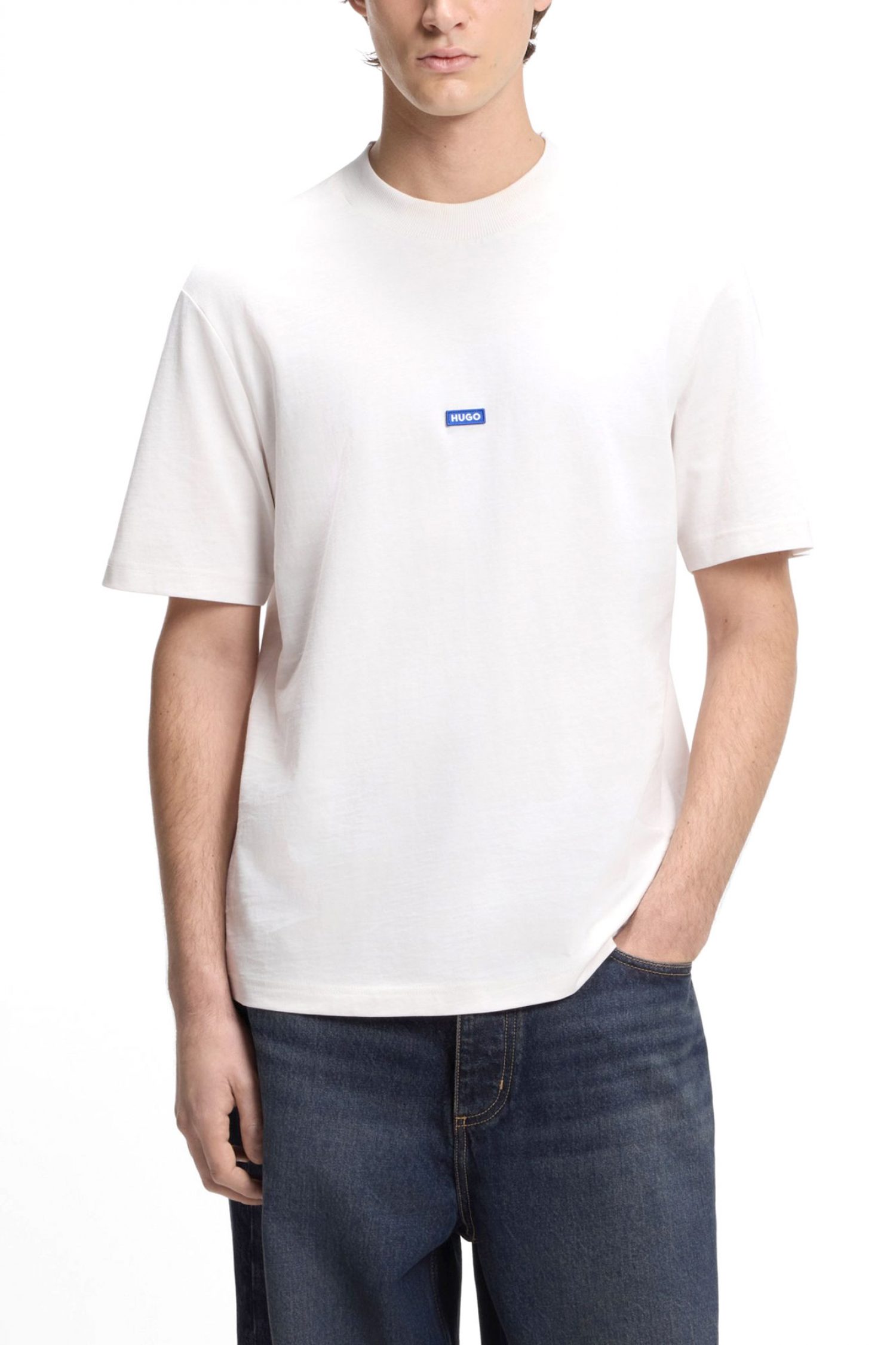 HUGO BLUE T-SHIRT NIEROS ΥΠΟΛΕΥΚΟ