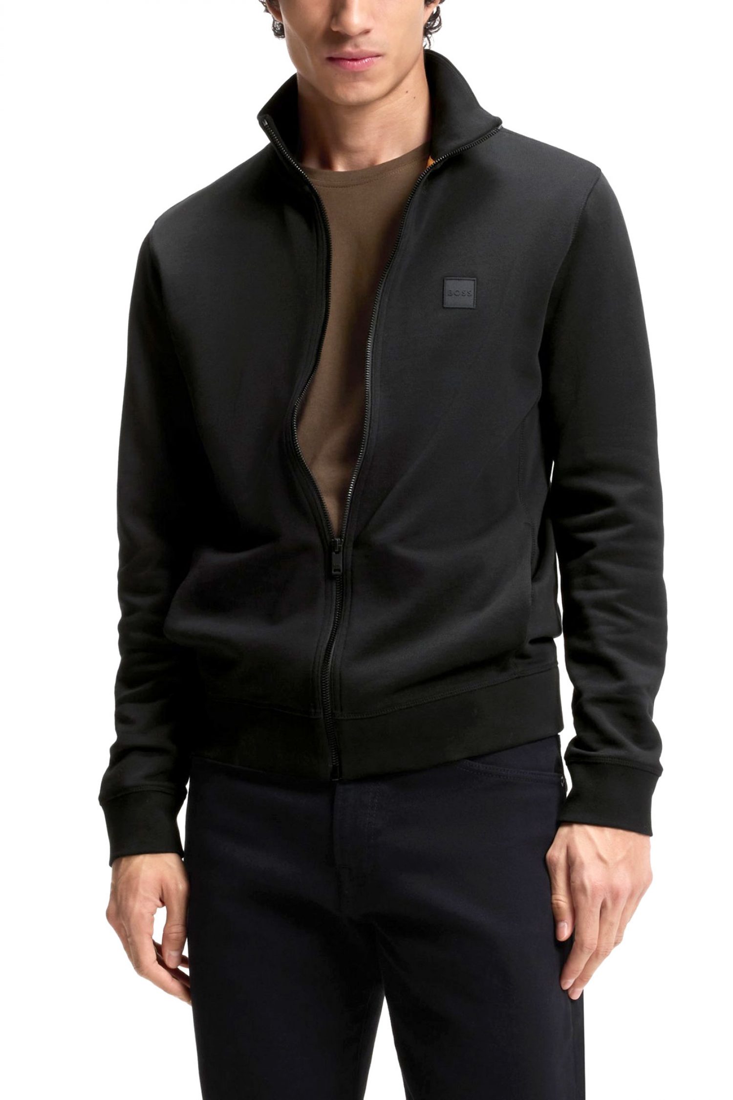 BOSS CASUAL ΦΟΥΤΕΡ FULLZIP ZESTART ΜΑΥΡΟ