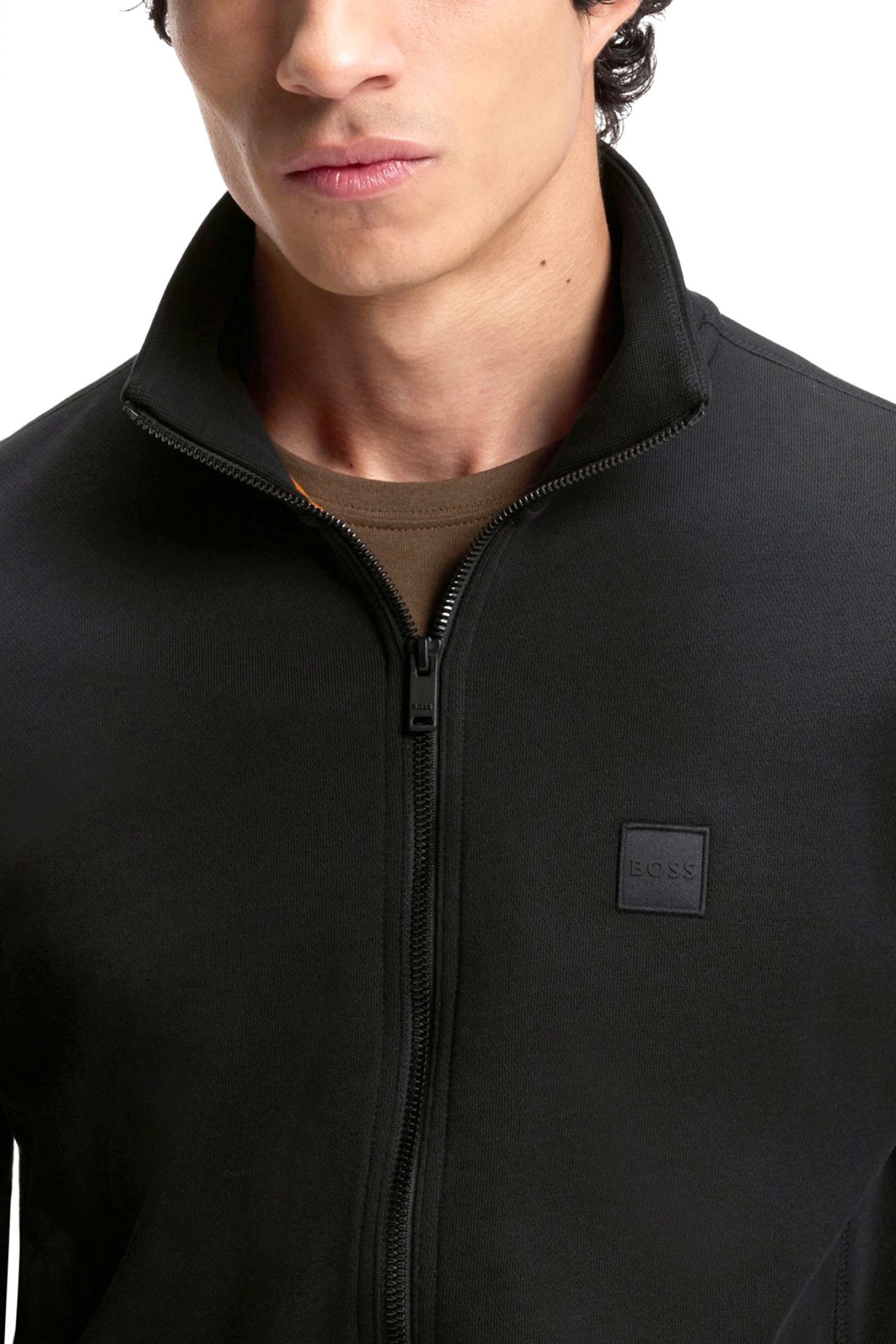 BOSS CASUAL ΦΟΥΤΕΡ FULLZIP ZESTART ΜΑΥΡΟ