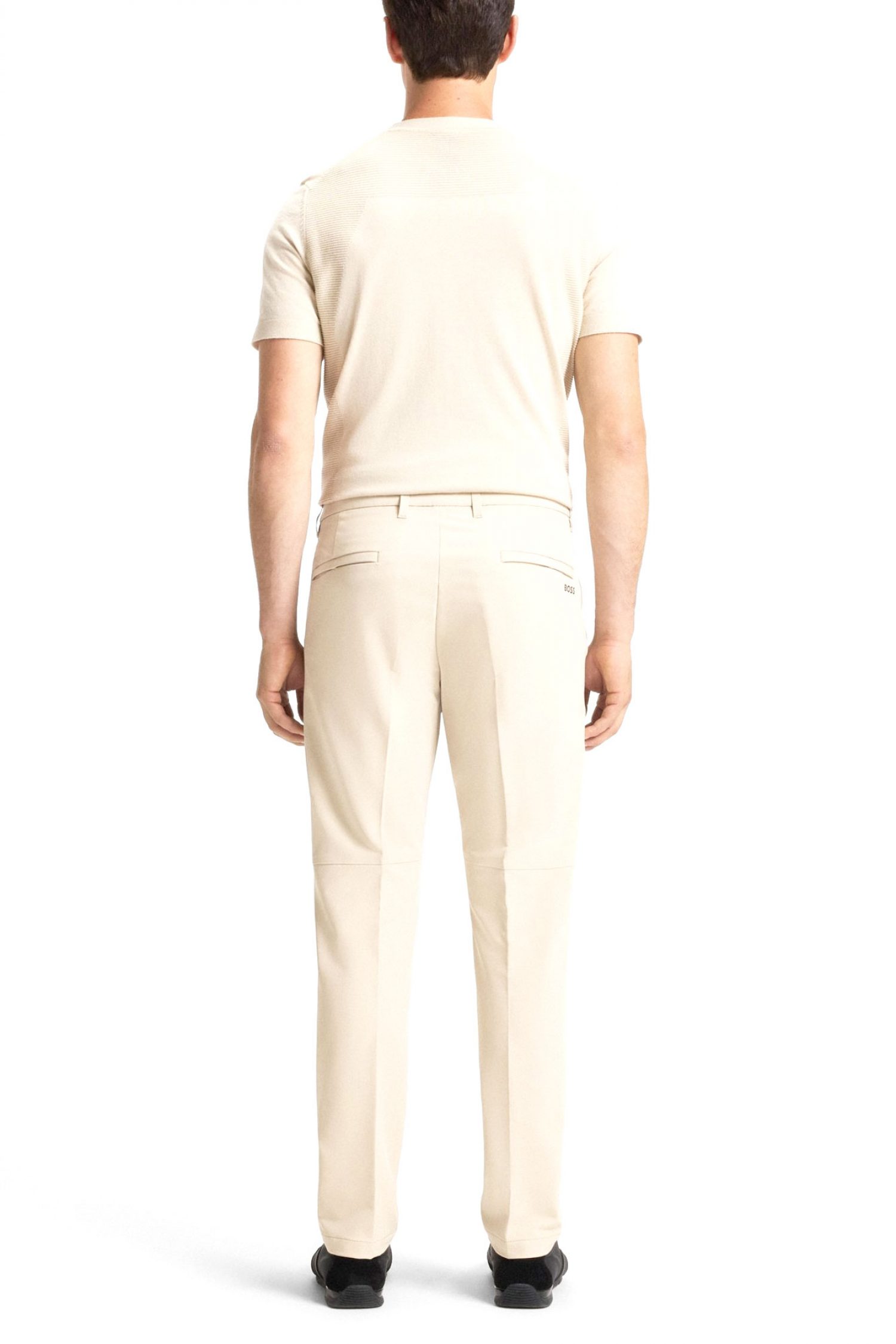 BOSS ATHLEISURE ΠΑΝΤΕΛΟΝΙ CHINO SLIM FIT T_COMMUTER-SLIM ΜΠΕΖ