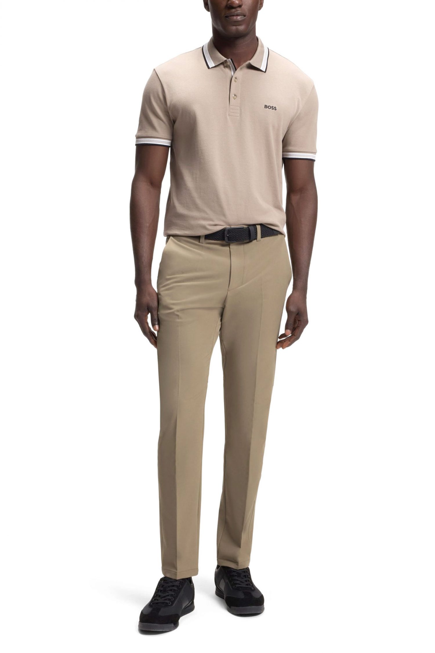 BOSS ATHLEISURE ΠΑΝΤΕΛΟΝΙ CHINO SLIM FIT T_COMMUTER-SLIM ΜΠΕΖ φωτογραφία