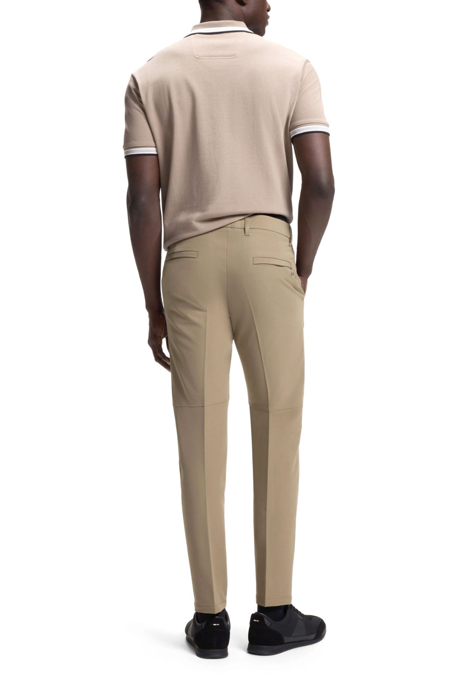 BOSS ATHLEISURE ΠΑΝΤΕΛΟΝΙ CHINO SLIM FIT T_COMMUTER-SLIM ΜΠΕΖ φωτογραφία