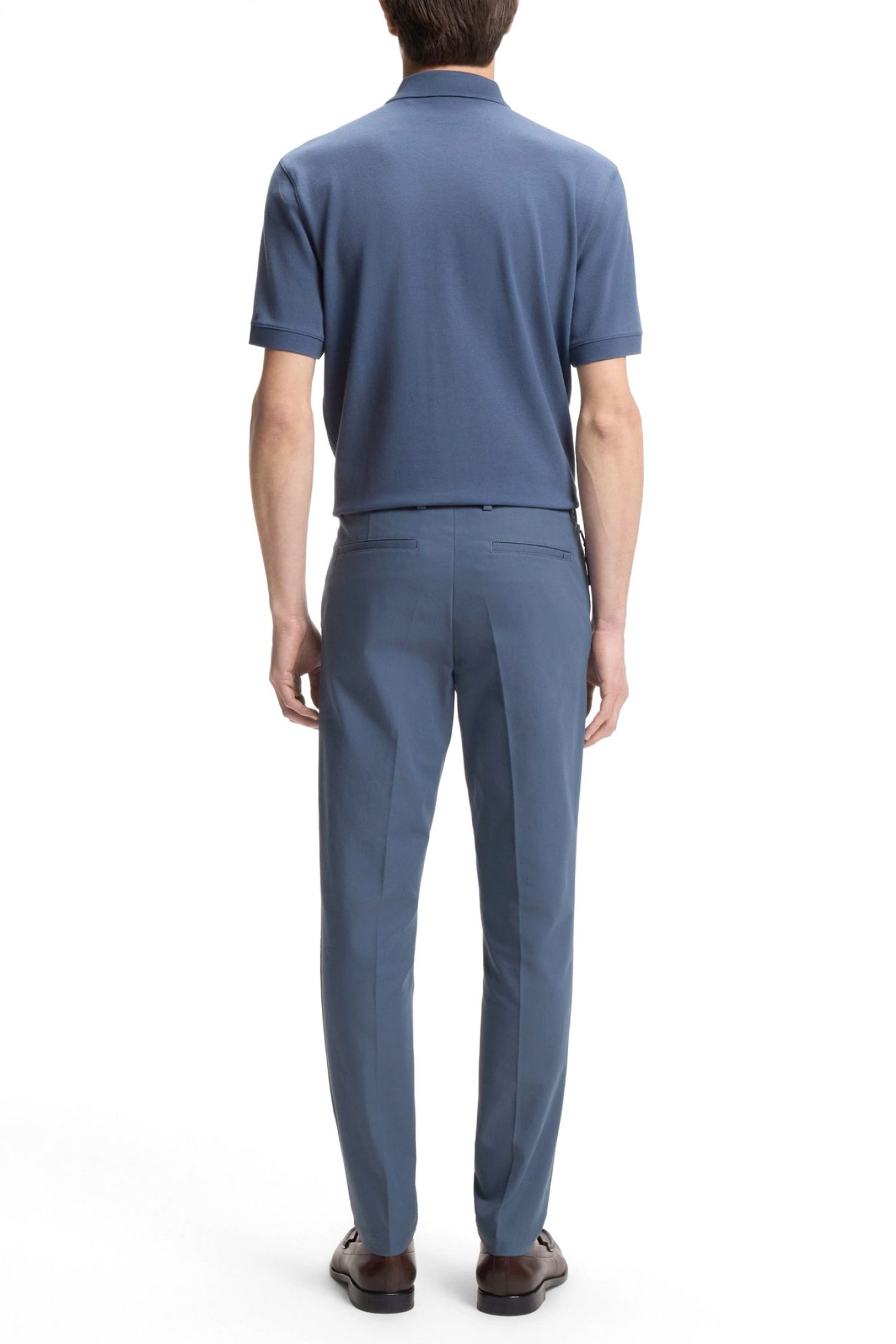 BOSS ΠΑΝΤΕΛΟΝΙ CHINO SLIM FIT P-KAITON1-ZIP ΡΑΦ ΜΠΛΕ