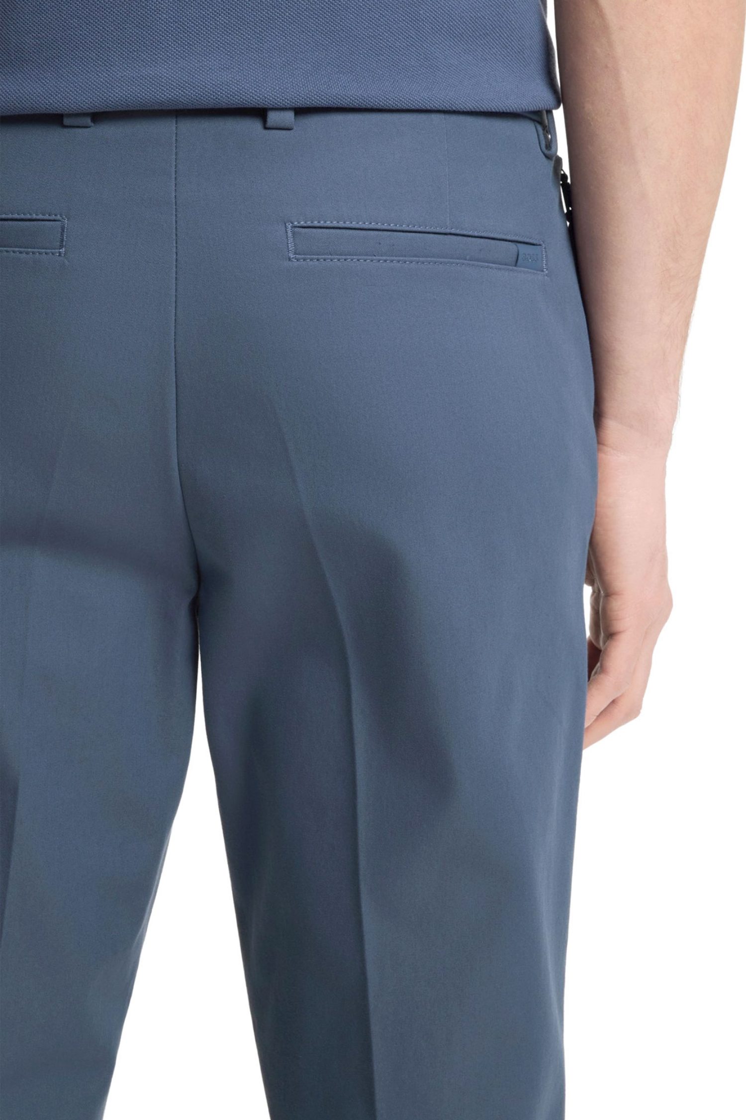 BOSS ΠΑΝΤΕΛΟΝΙ CHINO SLIM FIT P-KAITON1-ZIP ΡΑΦ ΜΠΛΕ