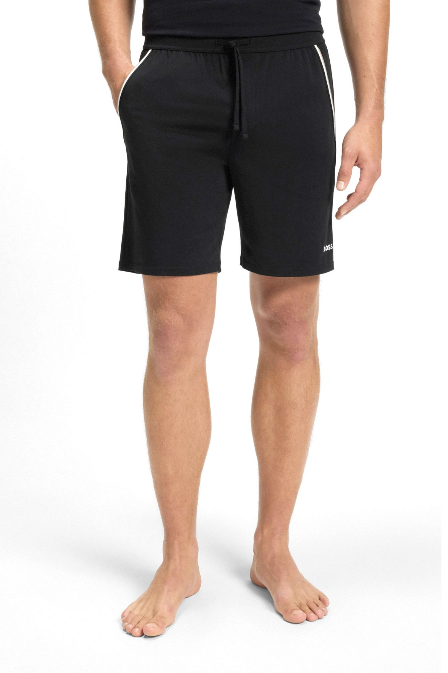 BOSS HOMEWEAR ΒΕΡΜΟΥΔΑ UNIQUE SHORTS CW ΜΑΥΡΟ φωτογραφία