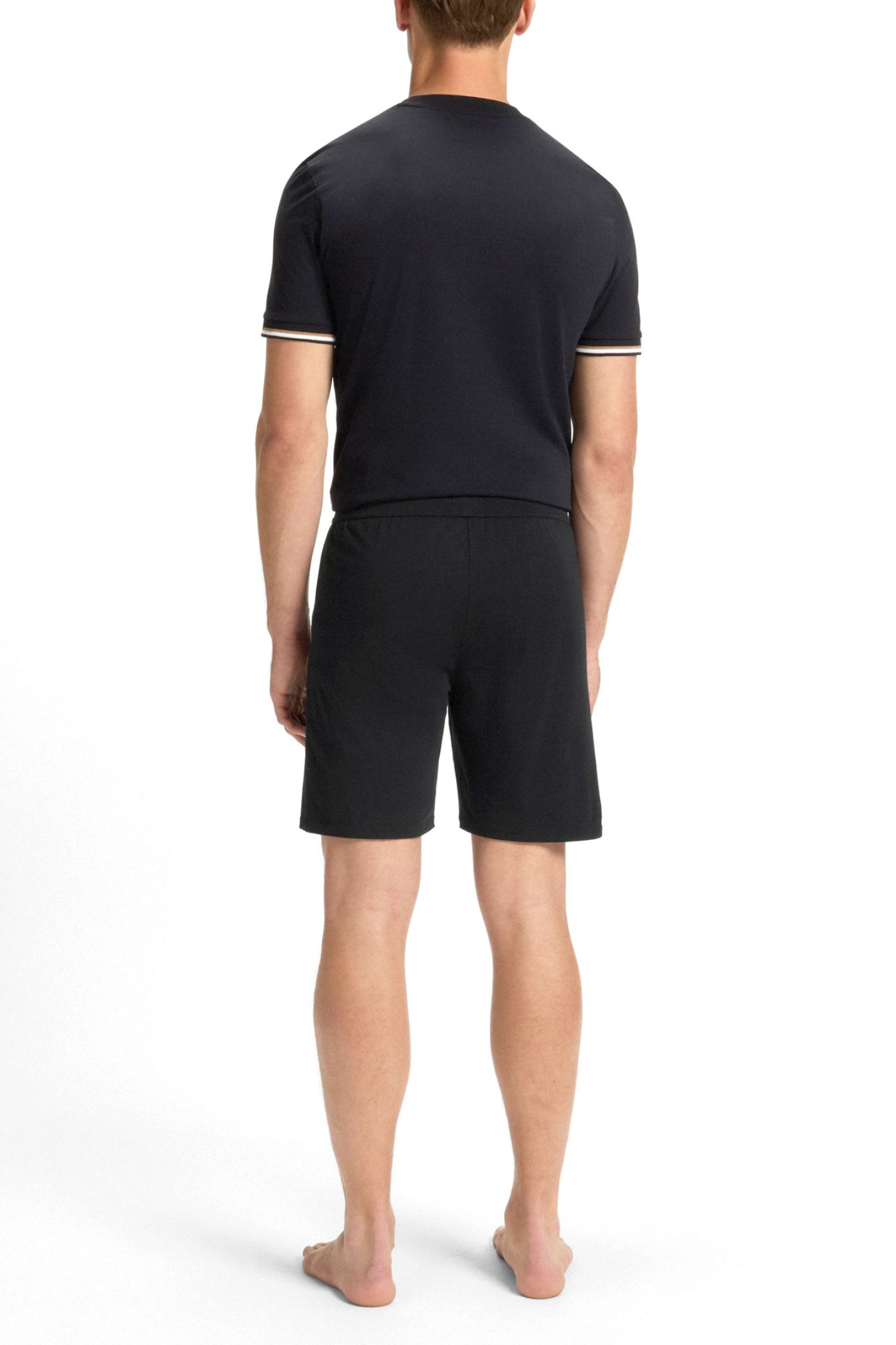 BOSS HOMEWEAR ΒΕΡΜΟΥΔΑ UNIQUE SHORTS CW ΜΑΥΡΟ φωτογραφία