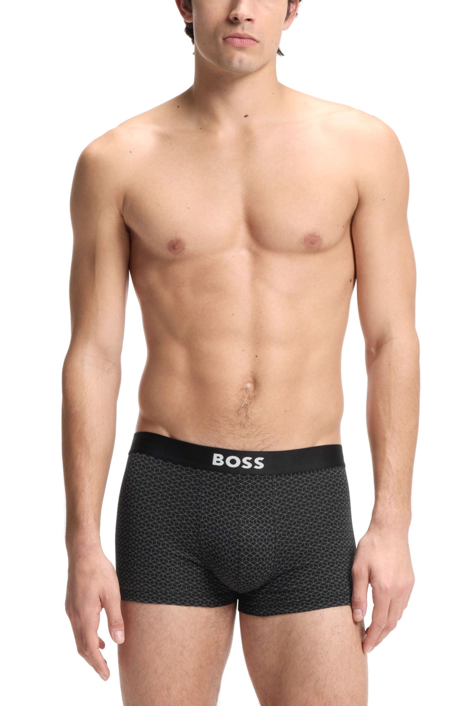 BOSS ΕΣΩΡΟΥΧΟ 3P TRUNK BOSS ONE D ΜΑΥΡΟ-ΓΚΡΙ φωτογραφία