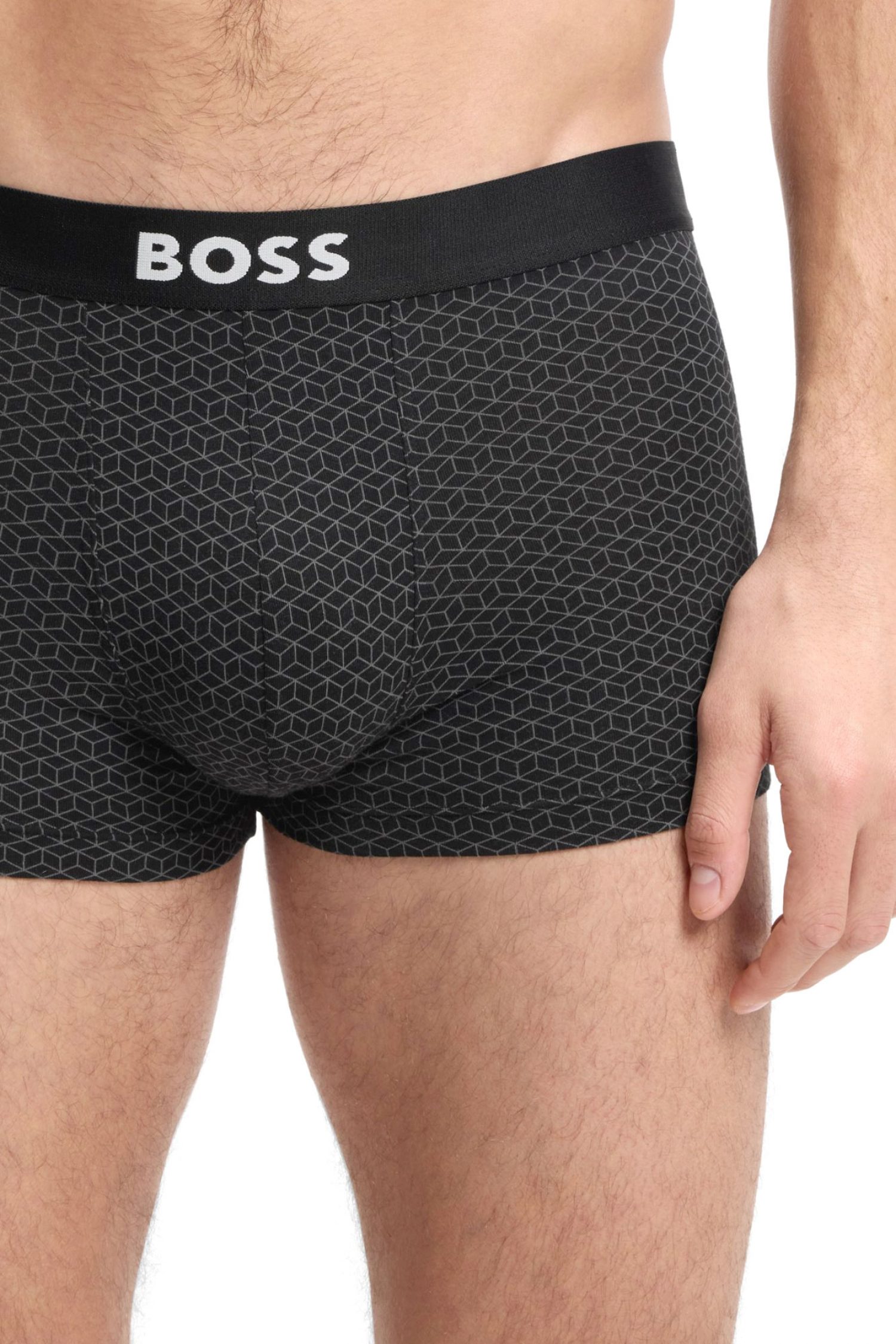 BOSS ΕΣΩΡΟΥΧΟ 3P TRUNK BOSS ONE D ΜΑΥΡΟ-ΓΚΡΙ φωτογραφία