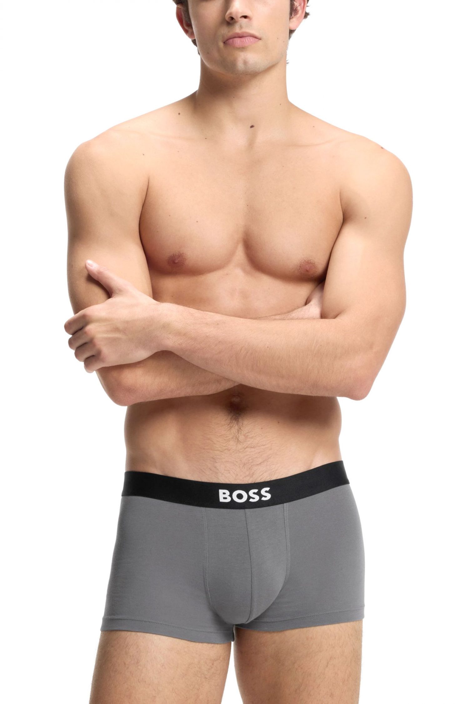 BOSS ΕΣΩΡΟΥΧΟ 3P TRUNK BOSS ONE D ΜΑΥΡΟ-ΓΚΡΙ φωτογραφία