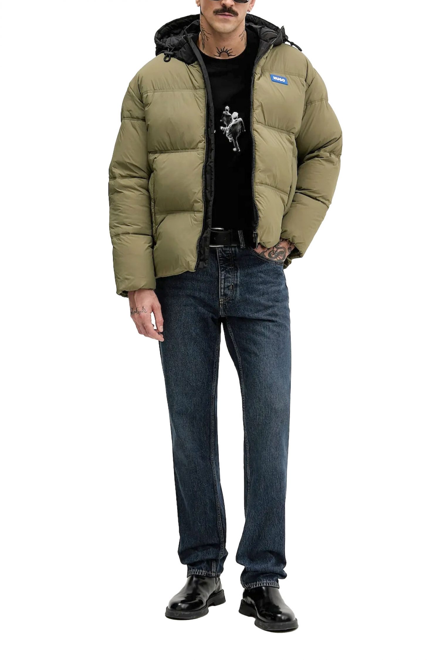 HUGO BLUE ΠΑΝΤΕΛΟΝΙ JEANS BRODY TAPERED ΜΠΛΕ