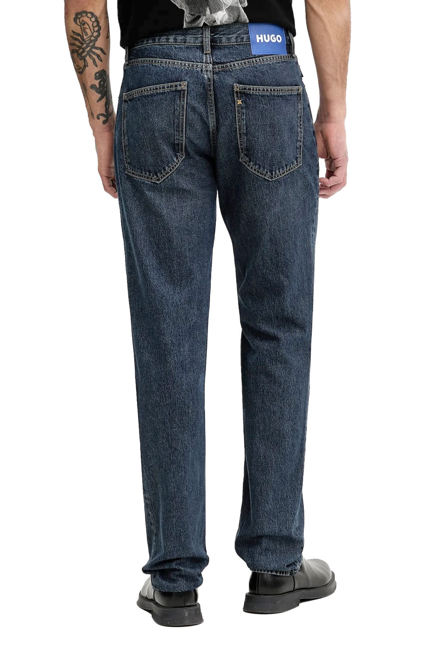 HUGO BLUE ΠΑΝΤΕΛΟΝΙ JEANS BRODY TAPERED ΜΠΛΕ