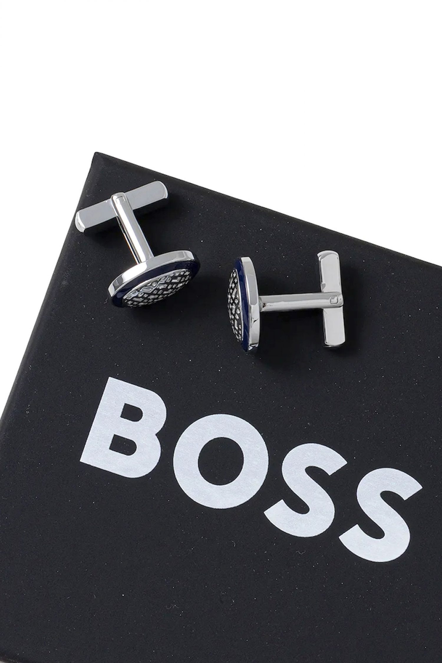 BOSS ΜΑΝΙΚΕΤΟΚΟΥΜΠΑ B-OVALDOMEDMONO-CUF ΜΠΛΕ