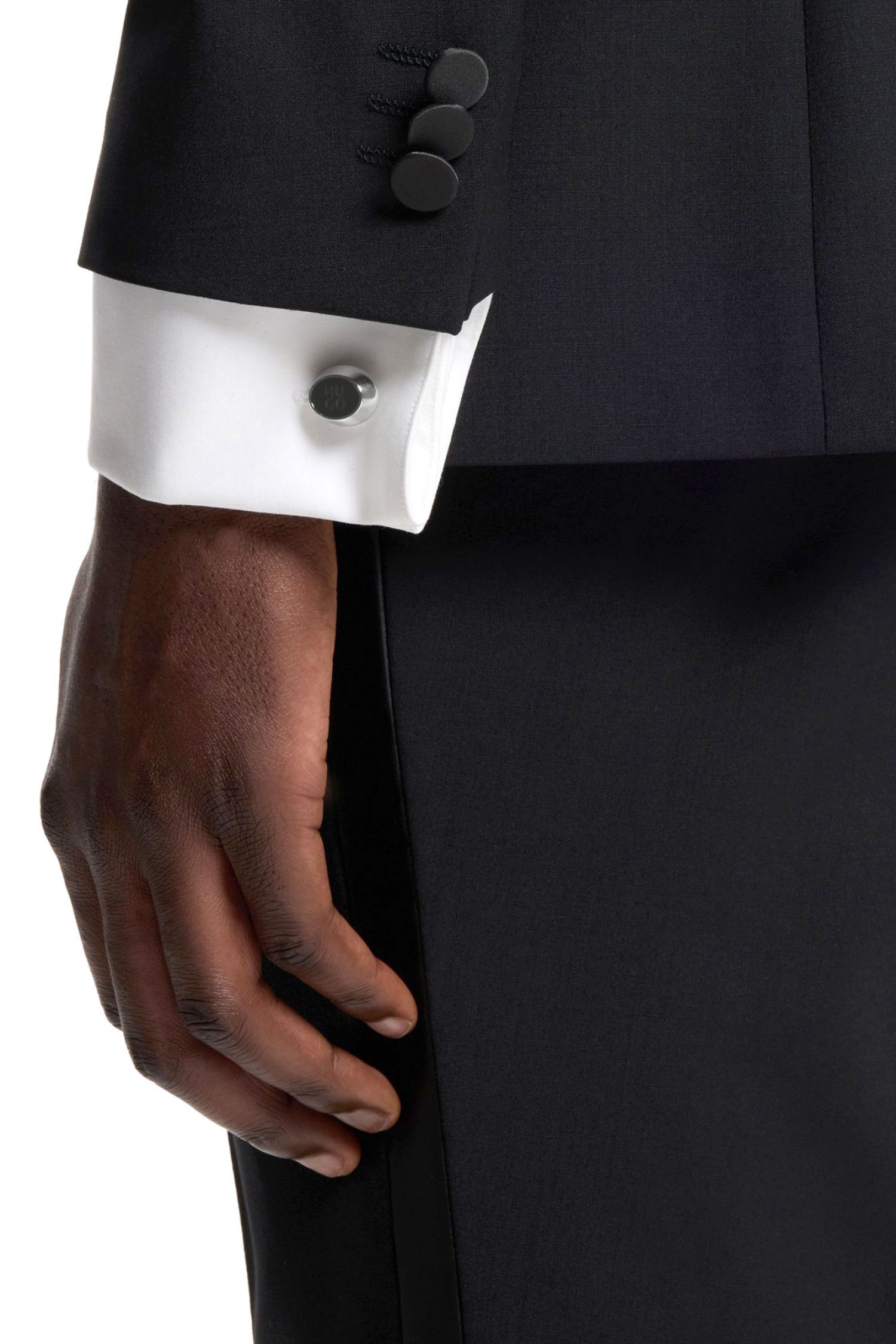 HUGO ΜΑΝΙΚΕΤΟΚΟΥΜΠΑ E-COLOR2-CUF LOGO ΜΑΥΡΟ