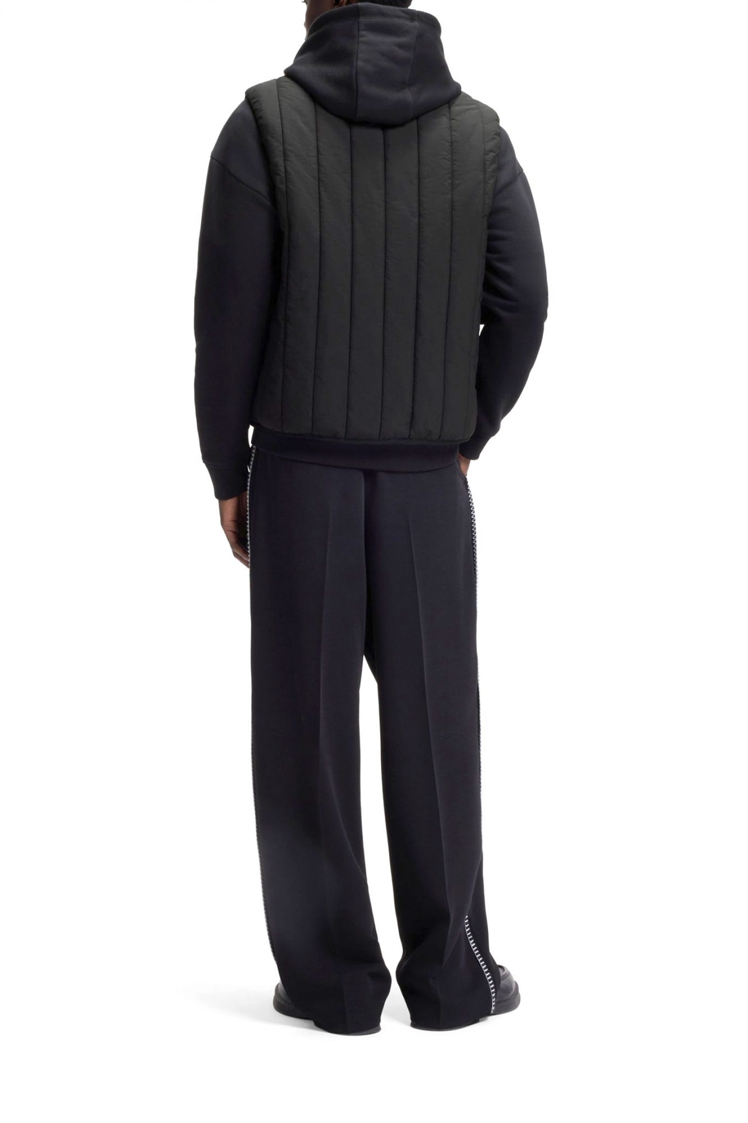 HUGO ΑΜΑΝΙΚΟ BRENO2611 LOGO ΜΑΥΡΟ