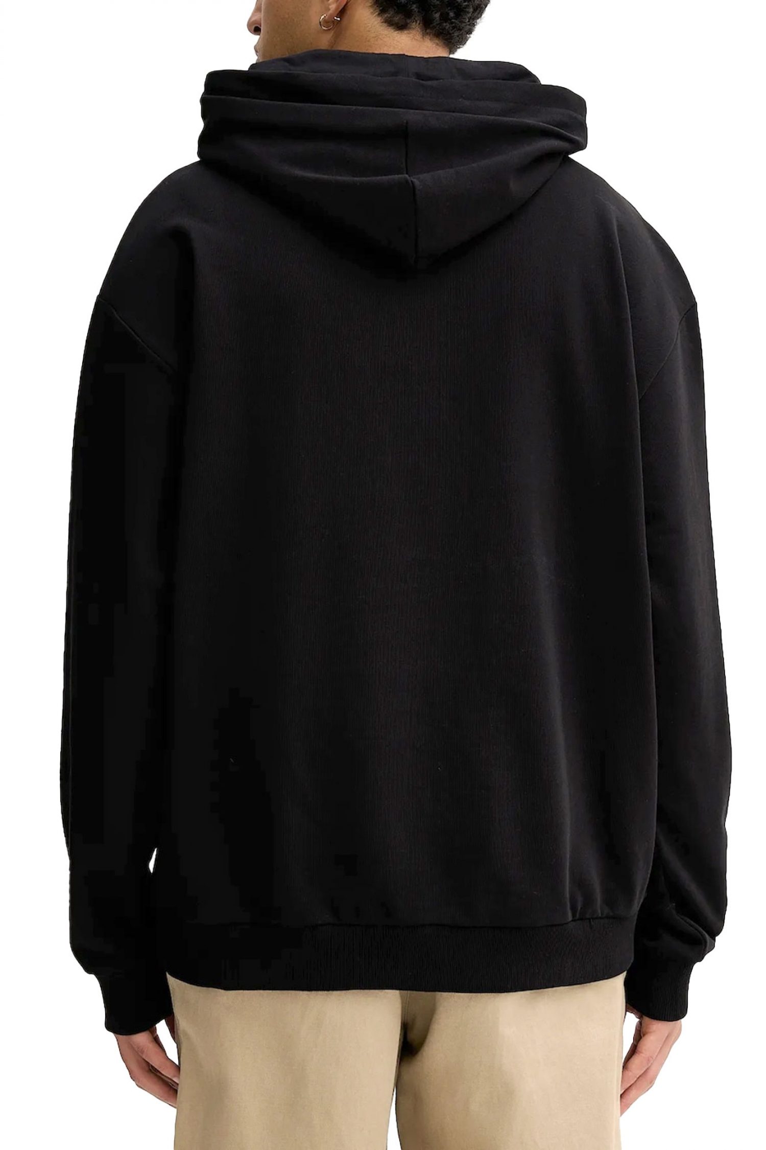 HUGO ΦΟΥΤΕΡ HOODIE DANOHOOD LOGO ΜΑΥΡΟ