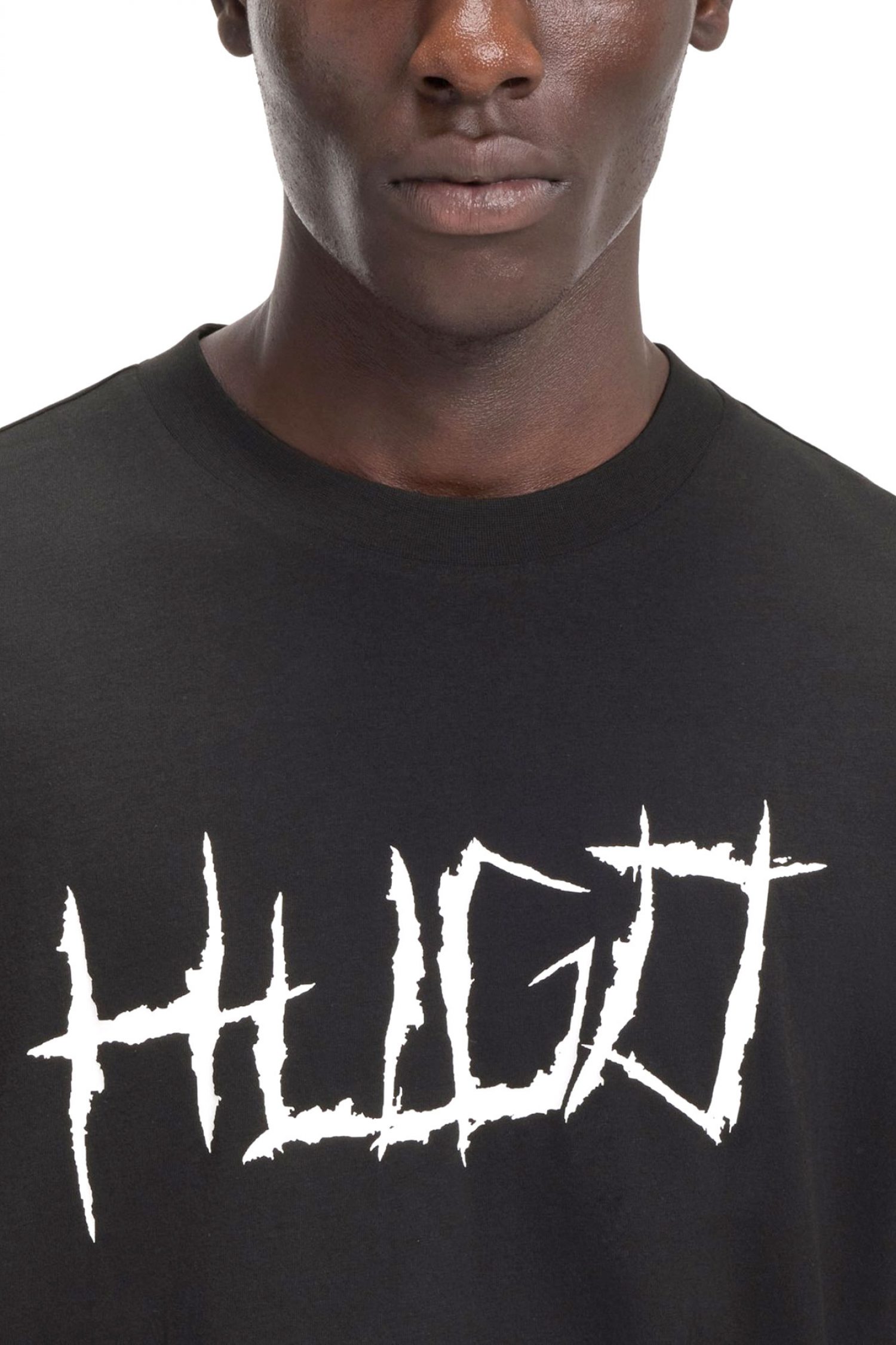 HUGO BLUE T-SHIRT NAMERIX ΜΑΥΡΟ