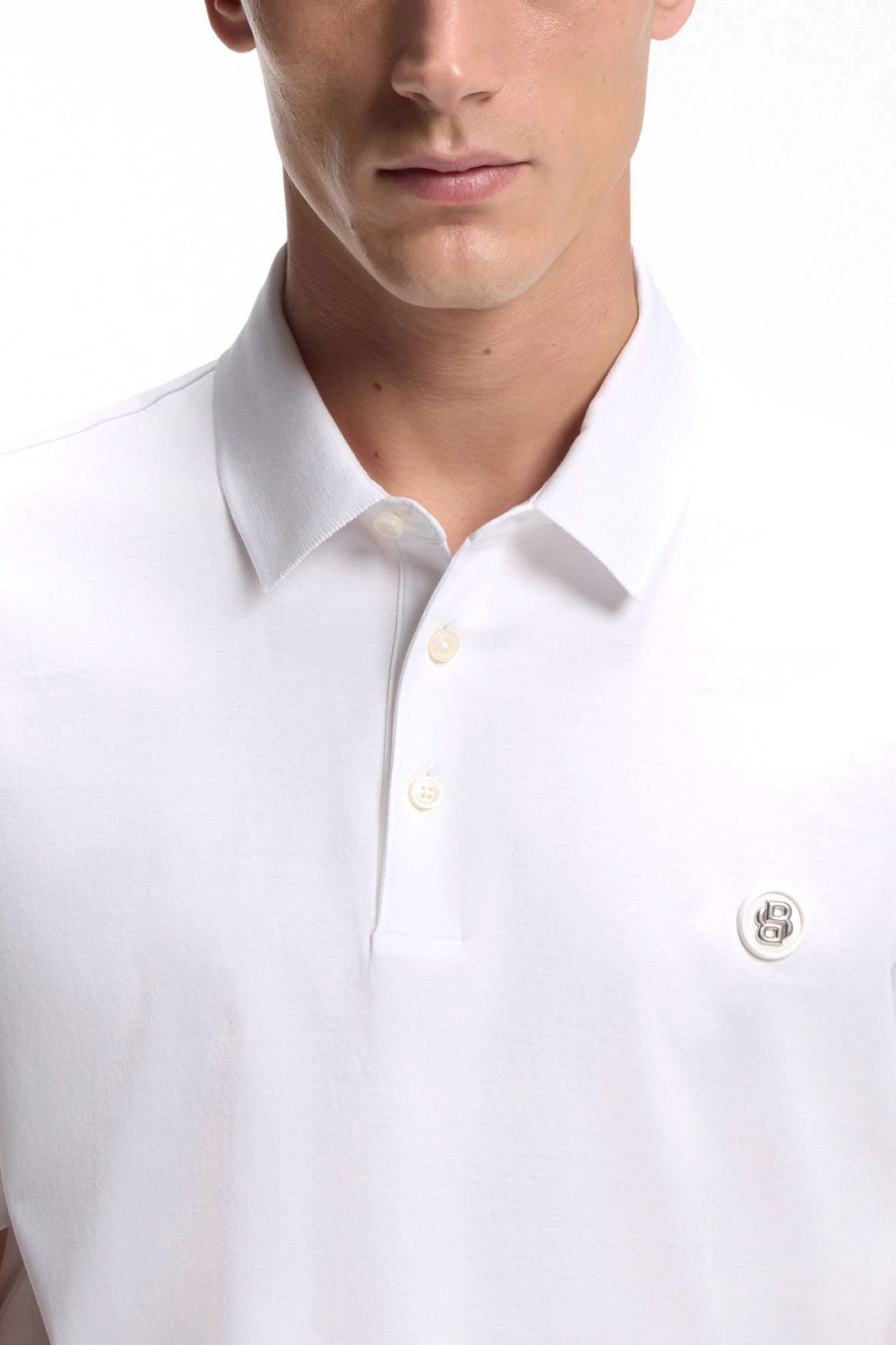 Men's Polo Shirts Boss White