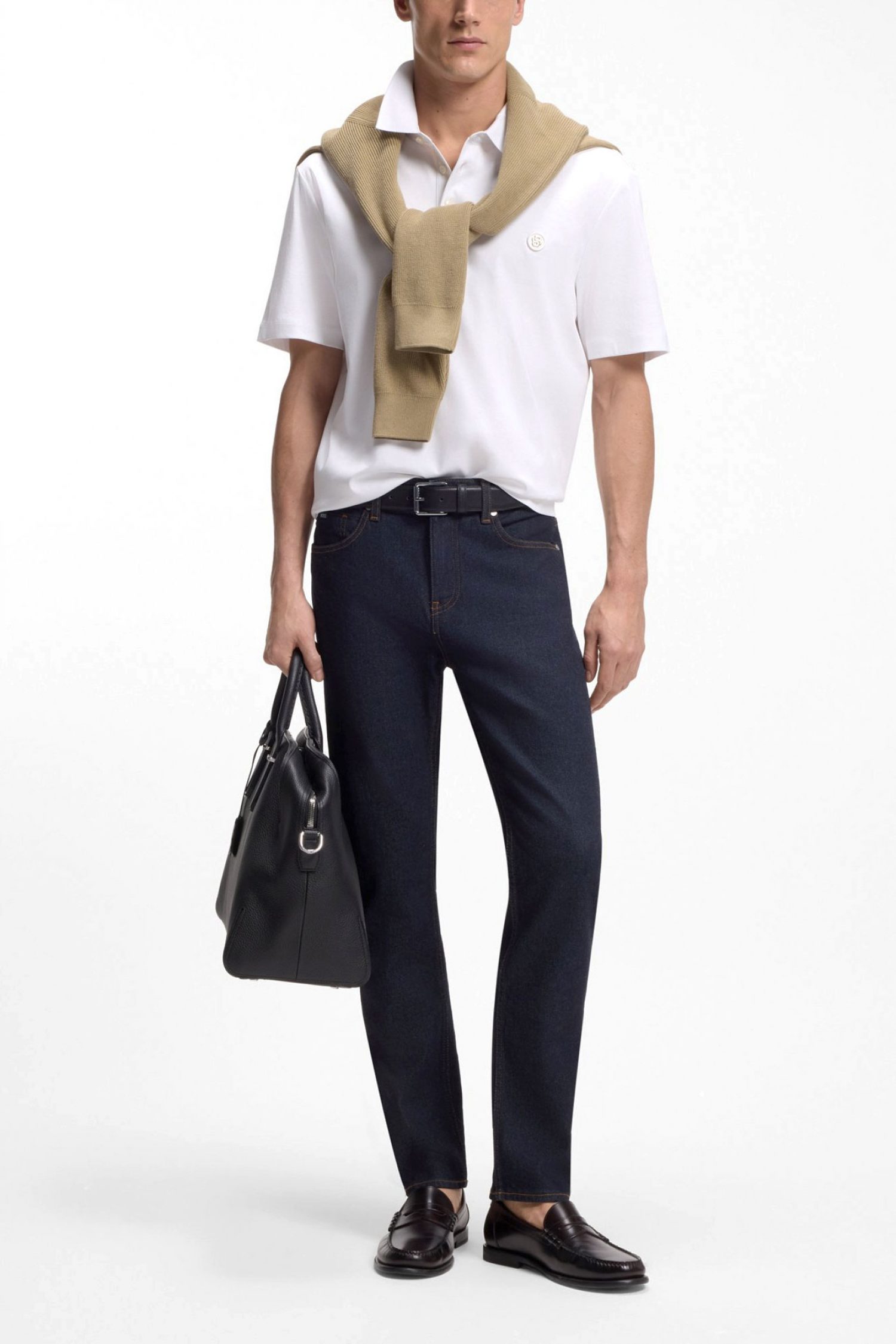 Men's Polo Shirts Boss White