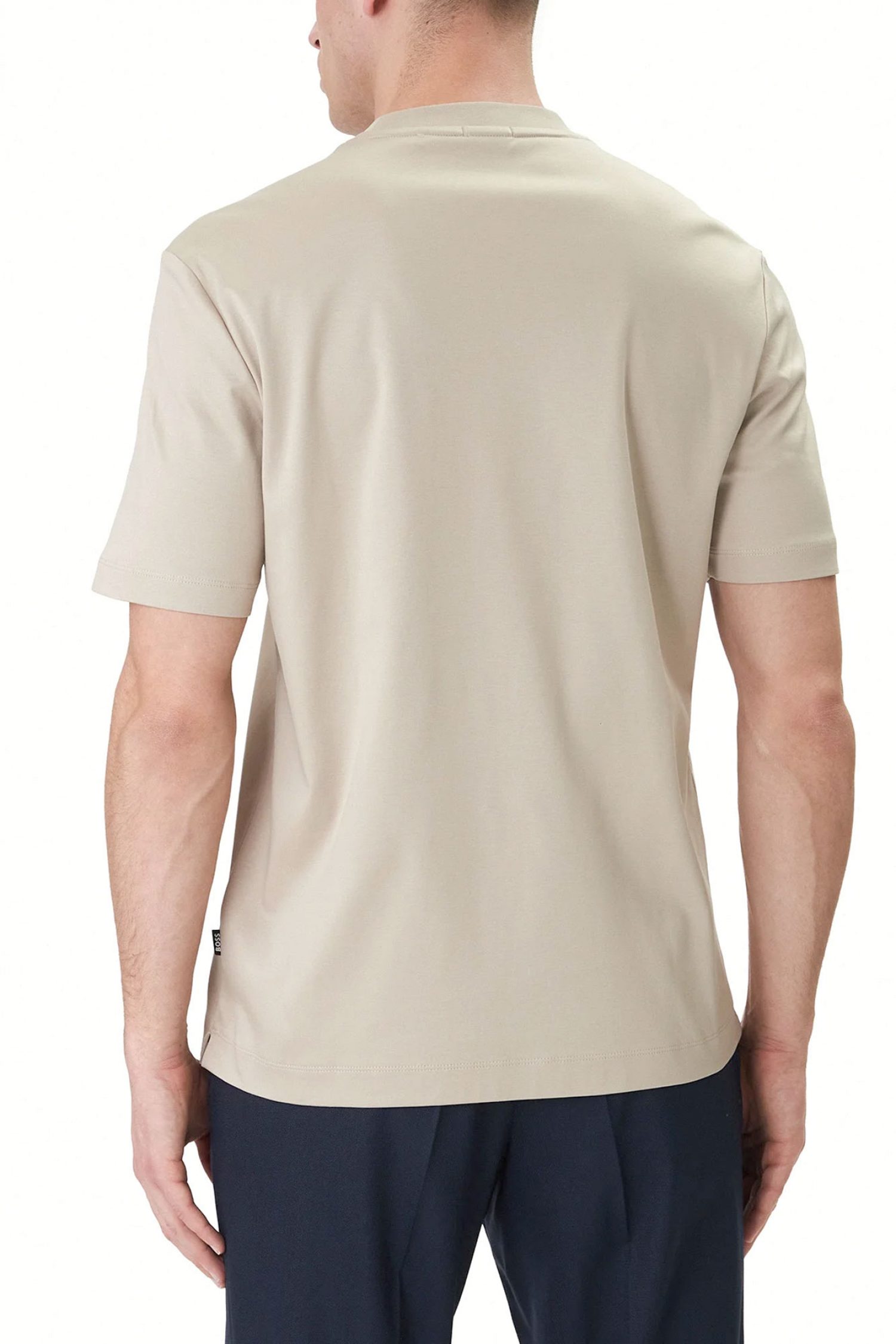 BOSS T-SHIRT C-TAUT-1 MERCERISED ΜΠΕΖ