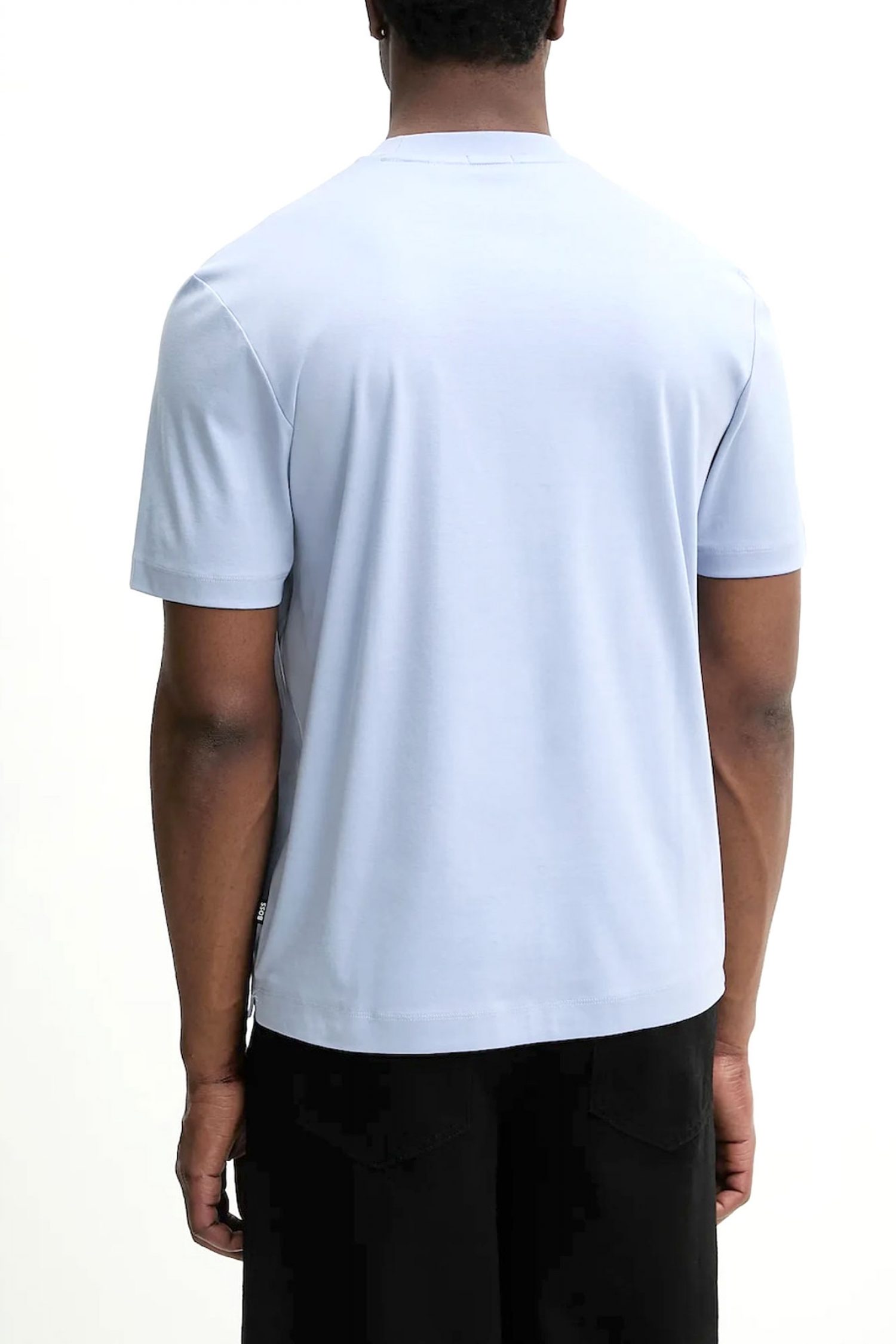 BOSS T-SHIRT C-TAUT-1 MERCERISED ΣΙΕΛ