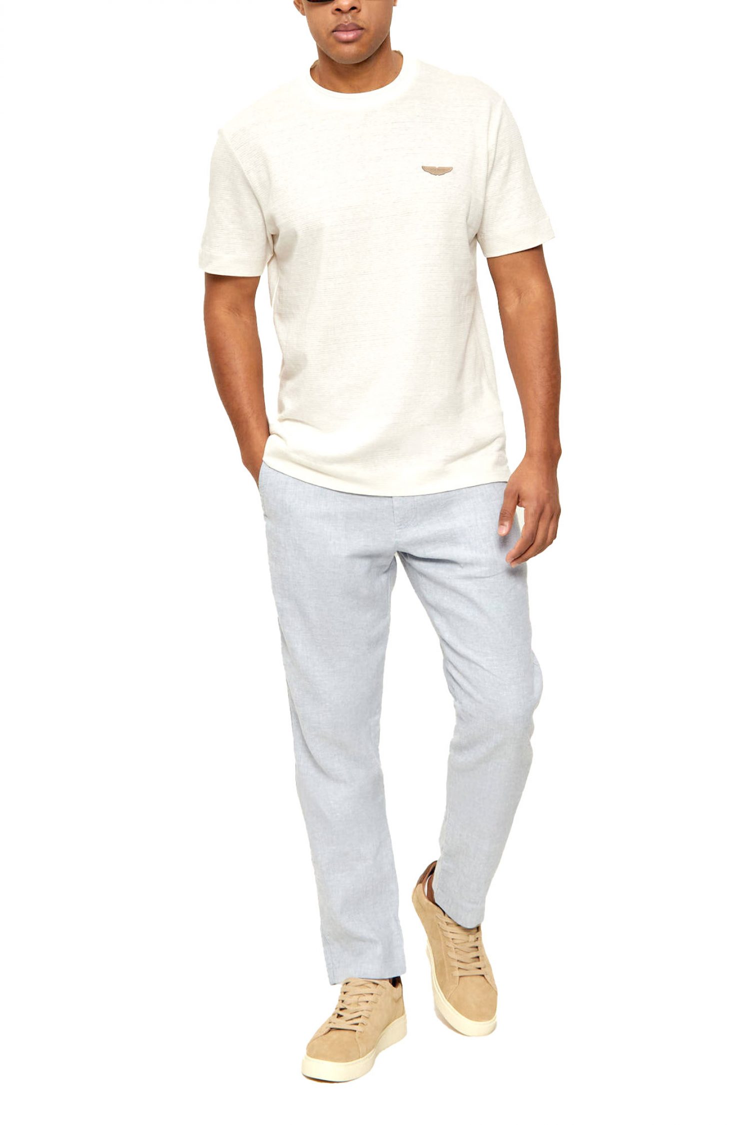 BOSS T-SHIRT C-TAUT 248_AM ΕΚΡΟΥ