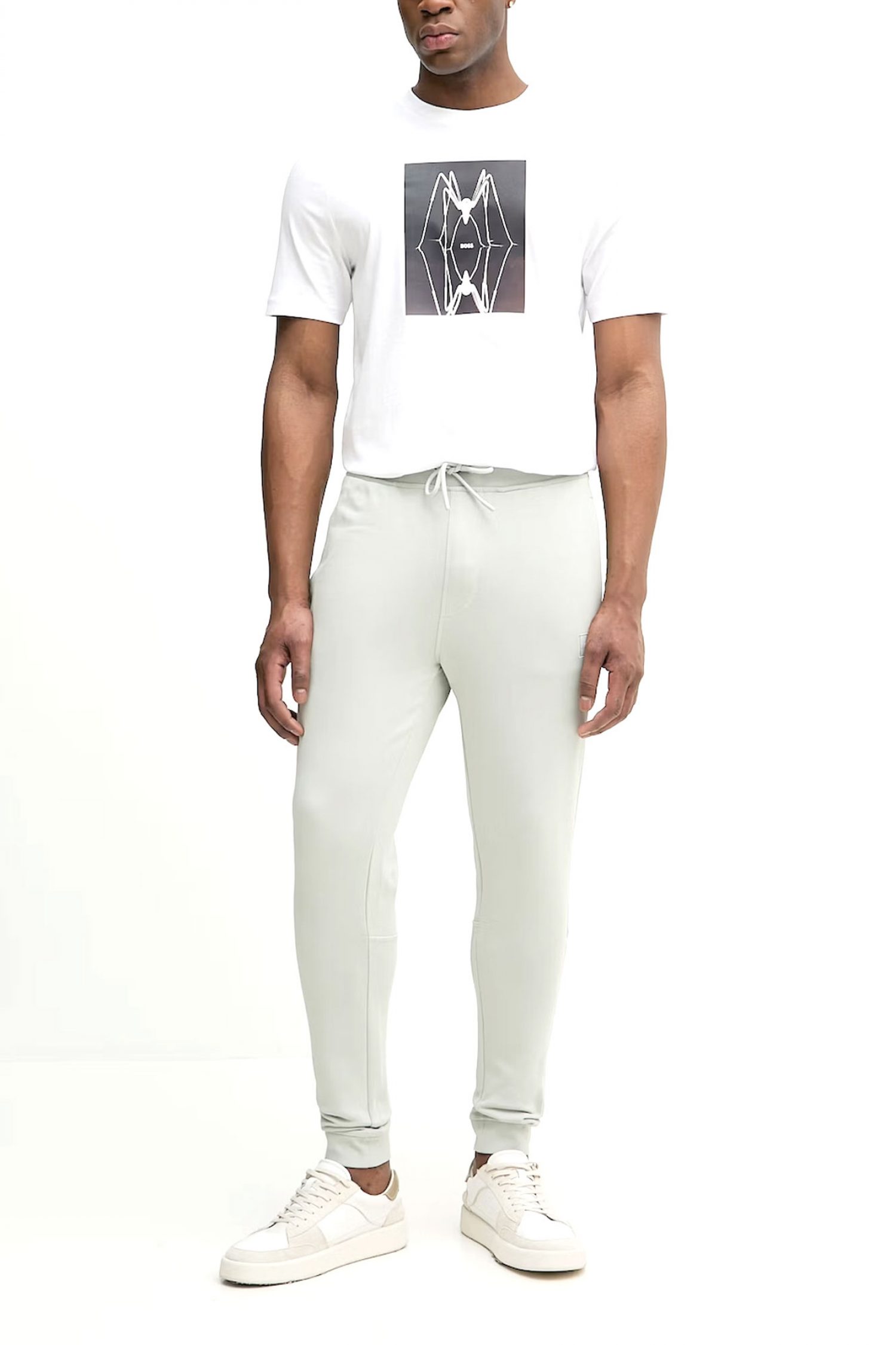 BOSS CASUAL T-SHIRT TE-CREATURE ΛΕΥΚΟ