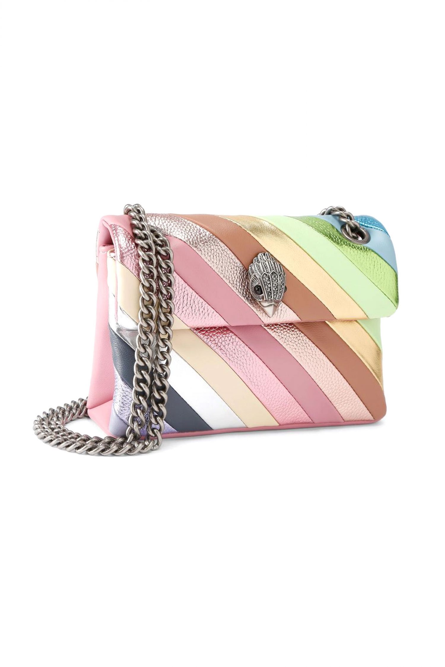 KURT GEIGER ΤΣΑΝΤΑΚΙ CROSSBODY/ΩΜΟΥ LEATHER ΜΙΝΙ KENSINGTON L LOGO ΠΟΛΥΧΡΩΜΟ φωτογραφία