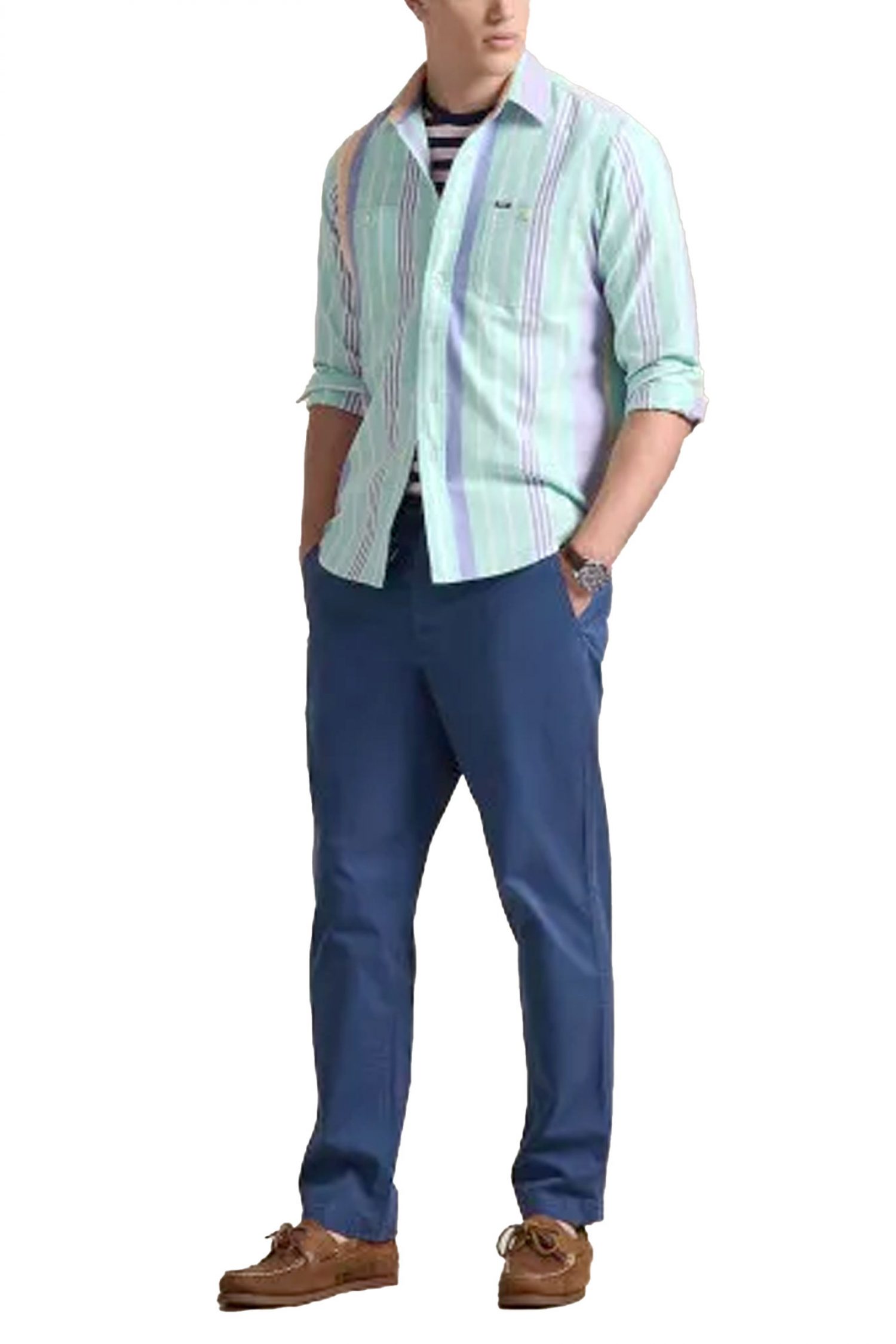 RALPH LAUREN ΠΑΝΤΕΛΟΝΙ CHINO ΛΑΣΤΙΧΟ ΜΕΣΗ CLASSIC FIT PREPSTER STRETCH ΡΑΦ ΜΠΛΕ