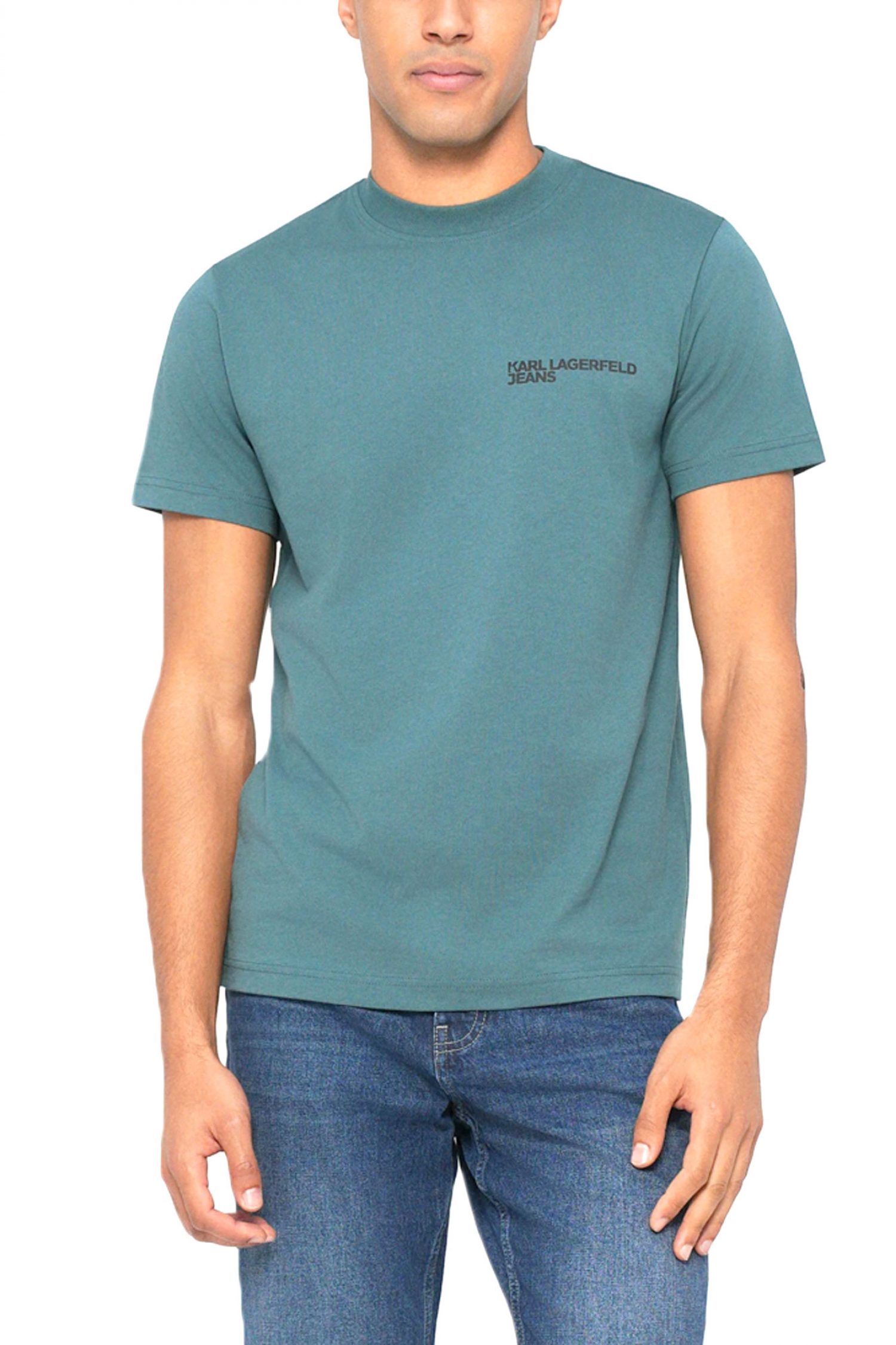 KARL LAGERFELD JEANS T-SHIRT SLIM FIT SS TEE ΠΡΑΣΙΝΟ