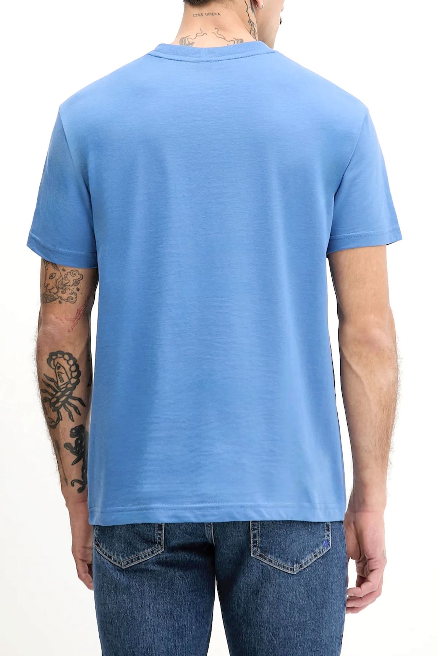 KARL LAGERFELD JEANS T-SHIRT REGULAR FIT MONOGRAM TEE ΜΠΛΕ