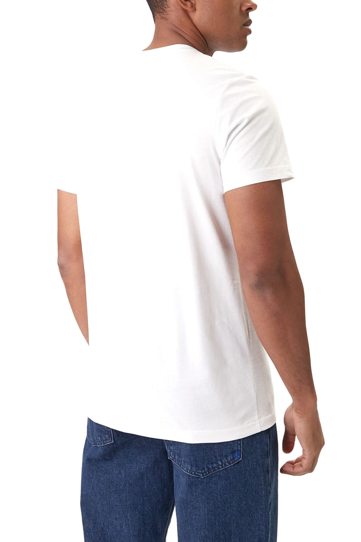 KARL LAGERFELD JEANS T-SHIRT SLIM FIT SS REFLECTION TEE ΛΕΥΚΟ