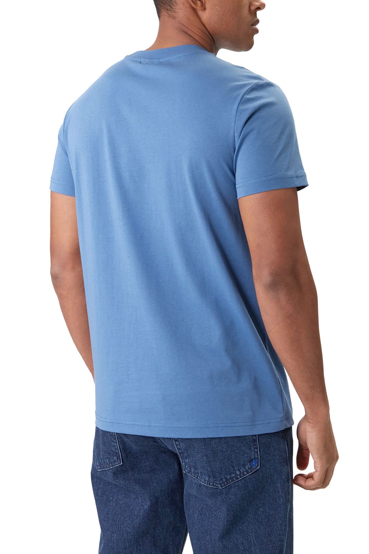 KARL LAGERFELD JEANS T-SHIRT SLIM FIT SS REFLECTION TEE ΜΠΛΕ