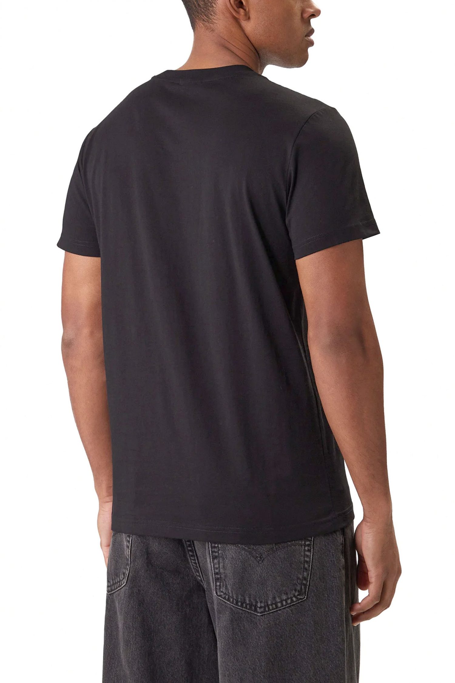 KARL LAGERFELD JEANS T-SHIRT SLIM FIT SS REFLECTION TEE ΜΑΥΡΟ