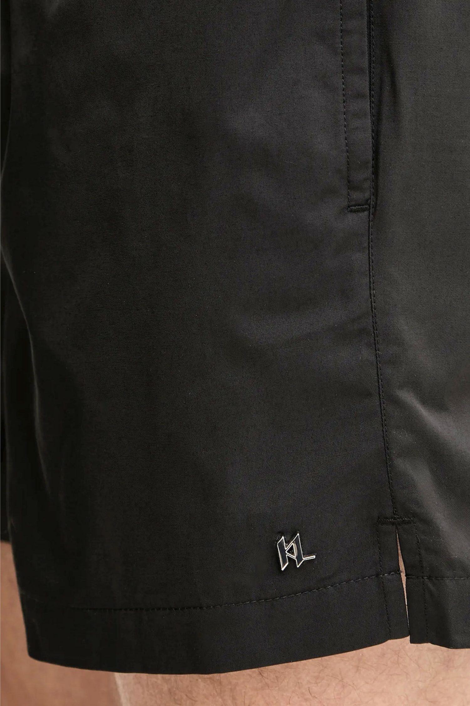 KARL LAGERFELD ΜΑΓΙΩ KL METAL SHORT BOARDSHORT ΜΑΥΡΟ