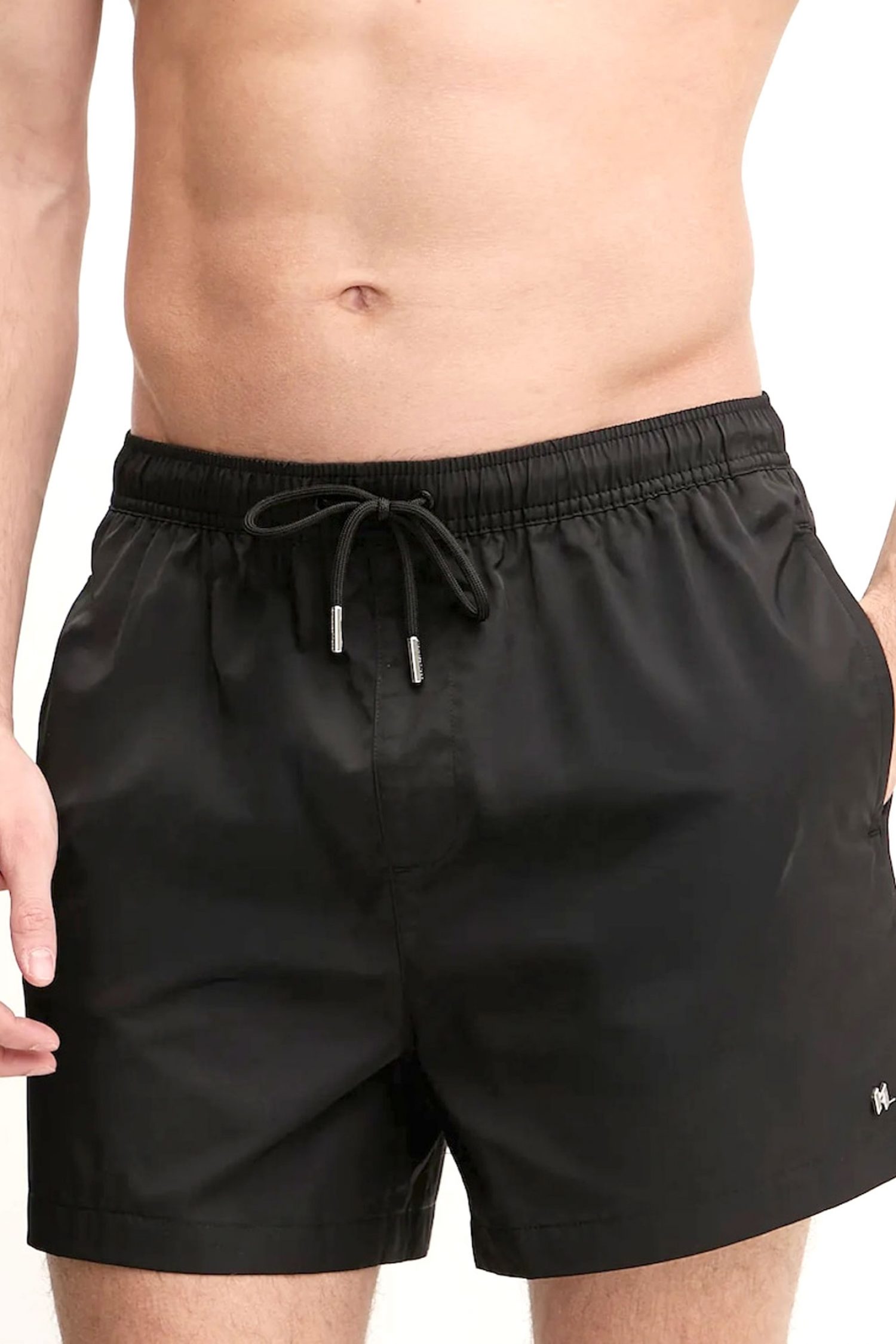 KARL LAGERFELD ΜΑΓΙΩ KL METAL SHORT BOARDSHORT ΜΑΥΡΟ