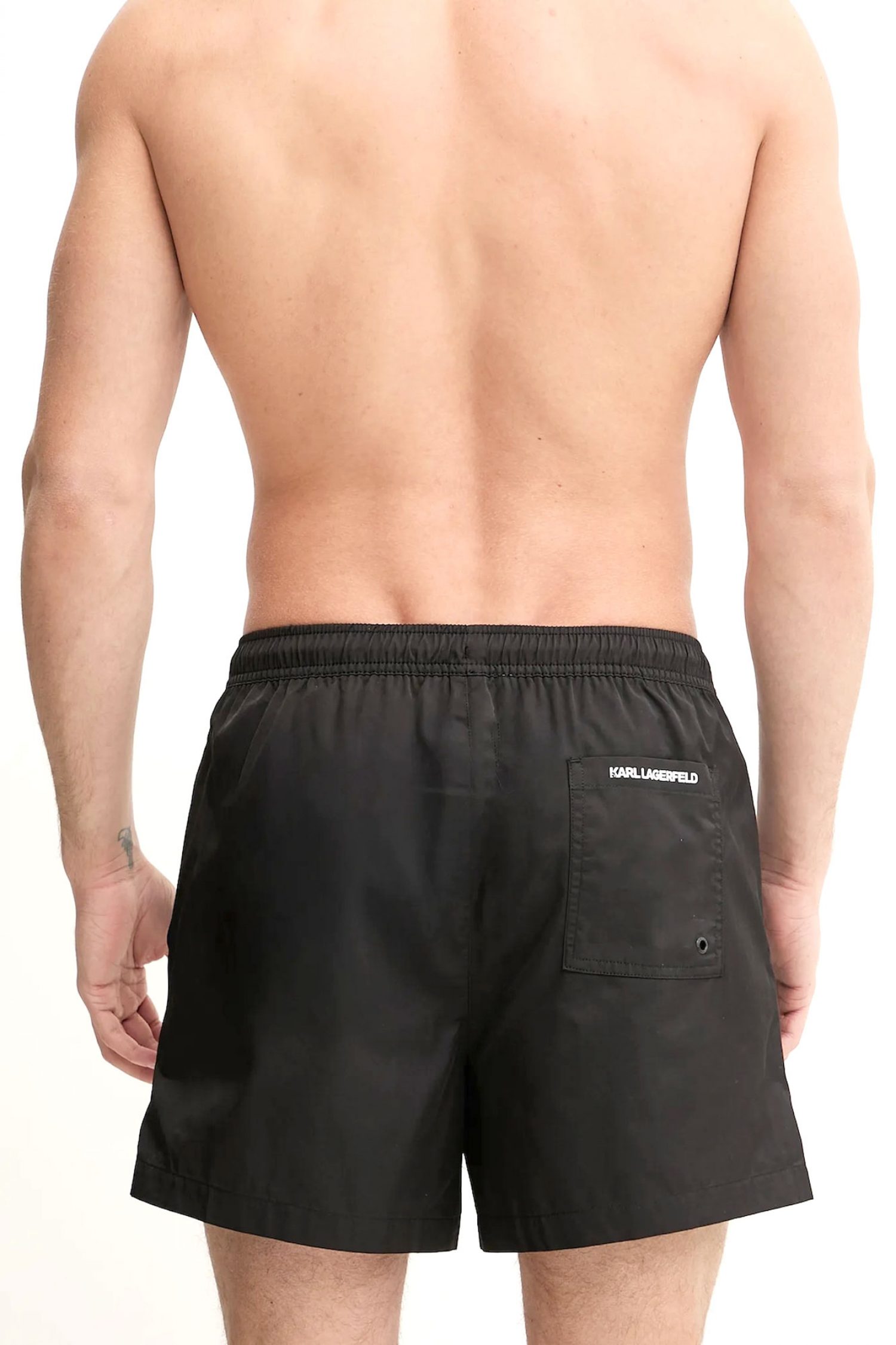 KARL LAGERFELD ΜΑΓΙΩ KL METAL SHORT BOARDSHORT ΜΑΥΡΟ