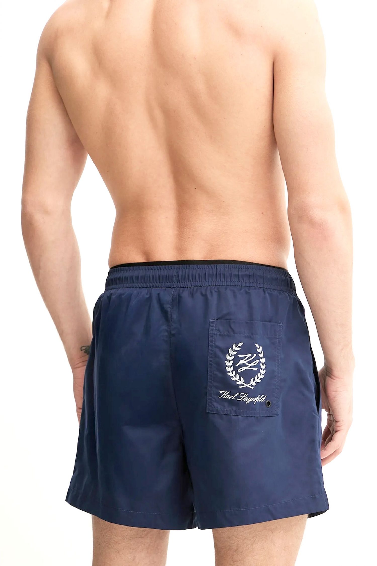 KARL LAGERFELD ΜΑΓΙΩ HOTEL KARL CREST SHORT BOARDSHORT ΜΠΛΕ