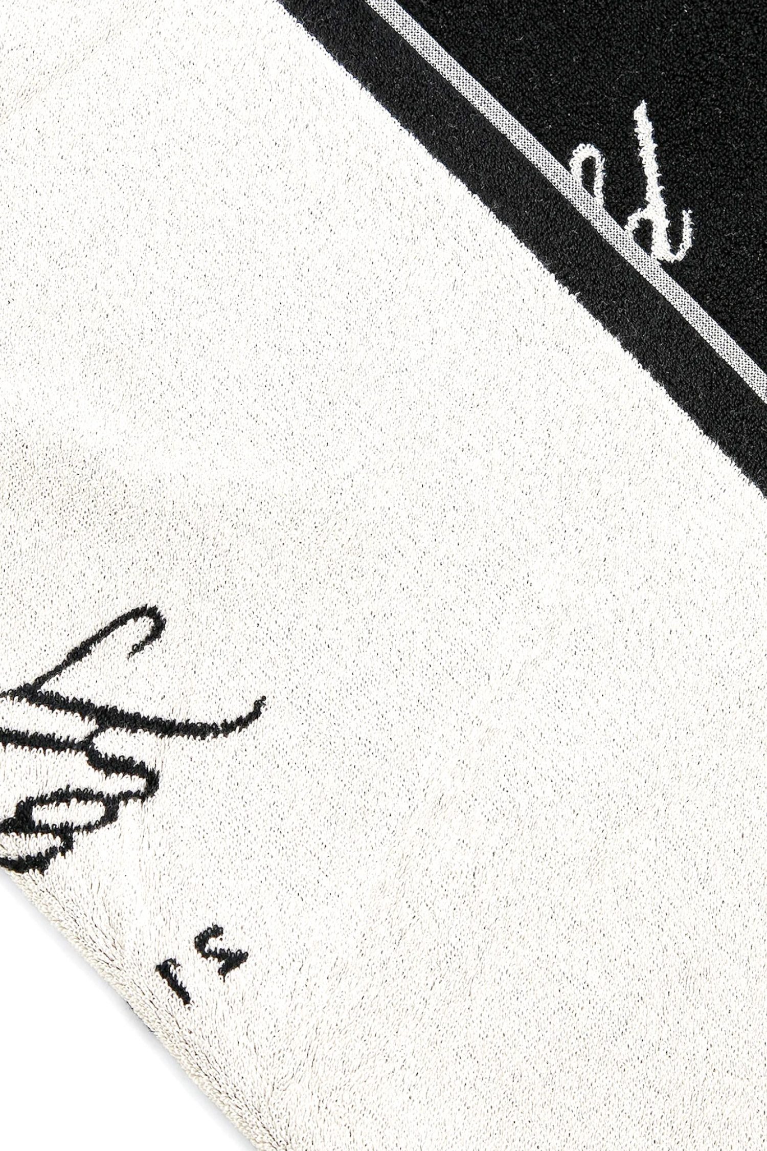 KARL LAGERFELD ΠΕΤΣΕΤΑ ΘΑΛΑΣΣΗΣ HOTEL KARL CREST BEACH TOWEL ΜΑΥΡΟ φωτογραφία