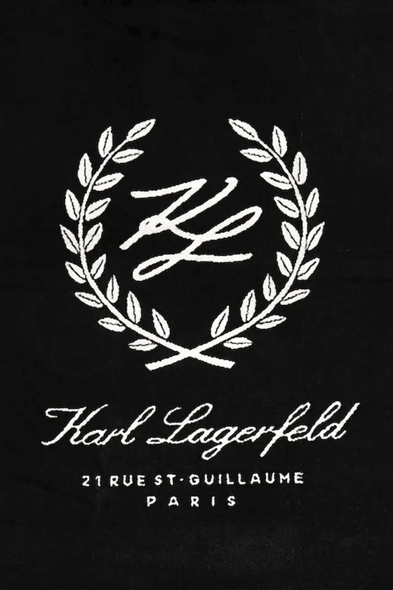 KARL LAGERFELD ΠΕΤΣΕΤΑ ΘΑΛΑΣΣΗΣ HOTEL KARL CREST BEACH TOWEL ΜΑΥΡΟ φωτογραφία