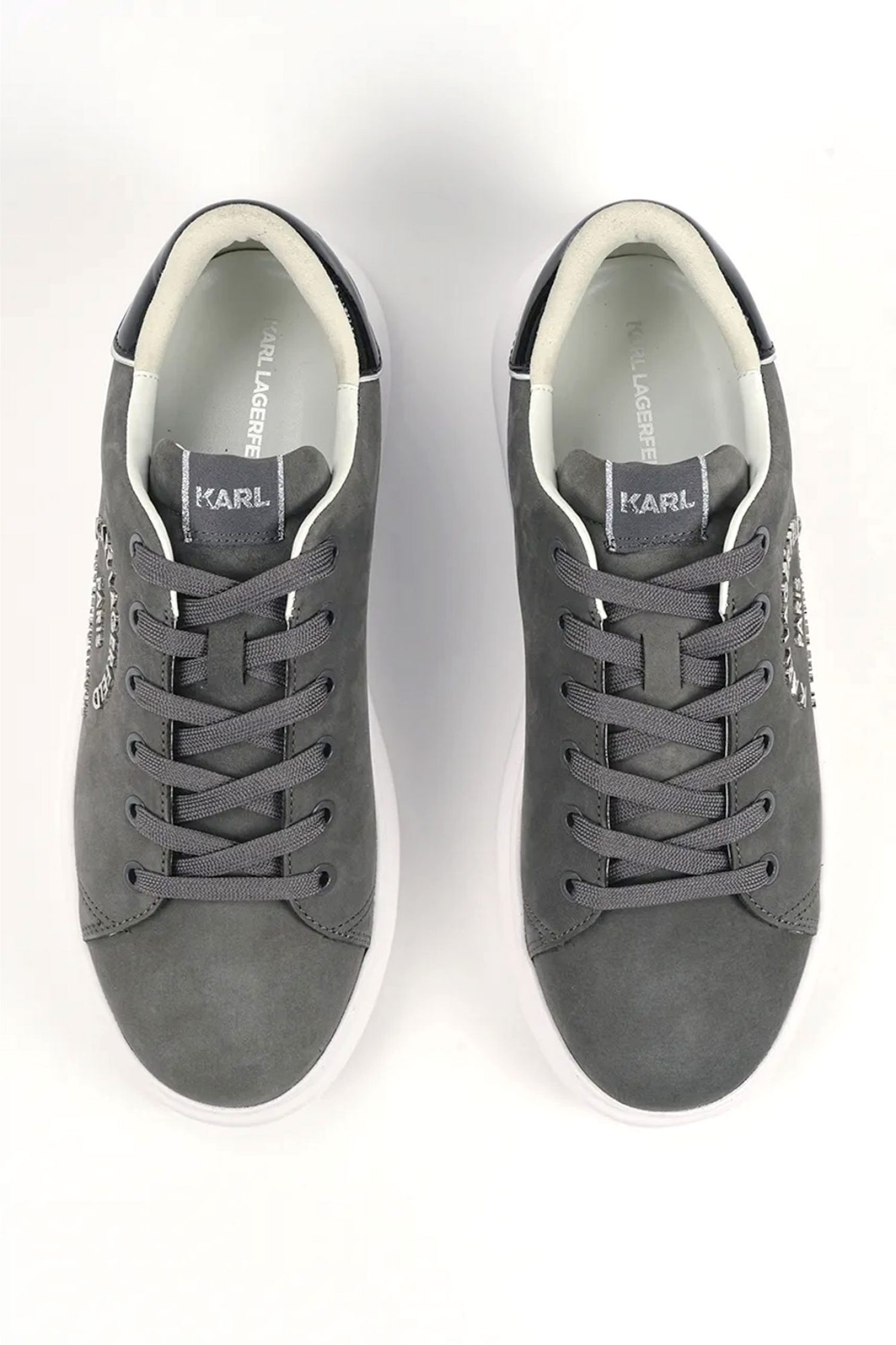 KARL LAGERFELD ΠΑΠΟΥΤΣΙΑ SNEAKERS KAPRI METAL MAISON ΜΑΥΡΟ