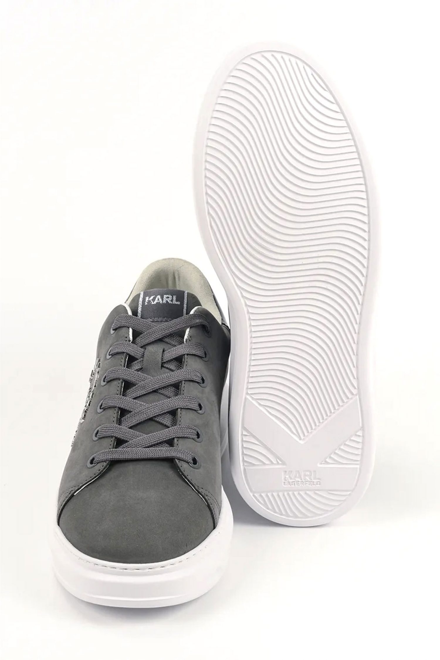 KARL LAGERFELD ΠΑΠΟΥΤΣΙΑ SNEAKERS KAPRI METAL MAISON ΜΑΥΡΟ